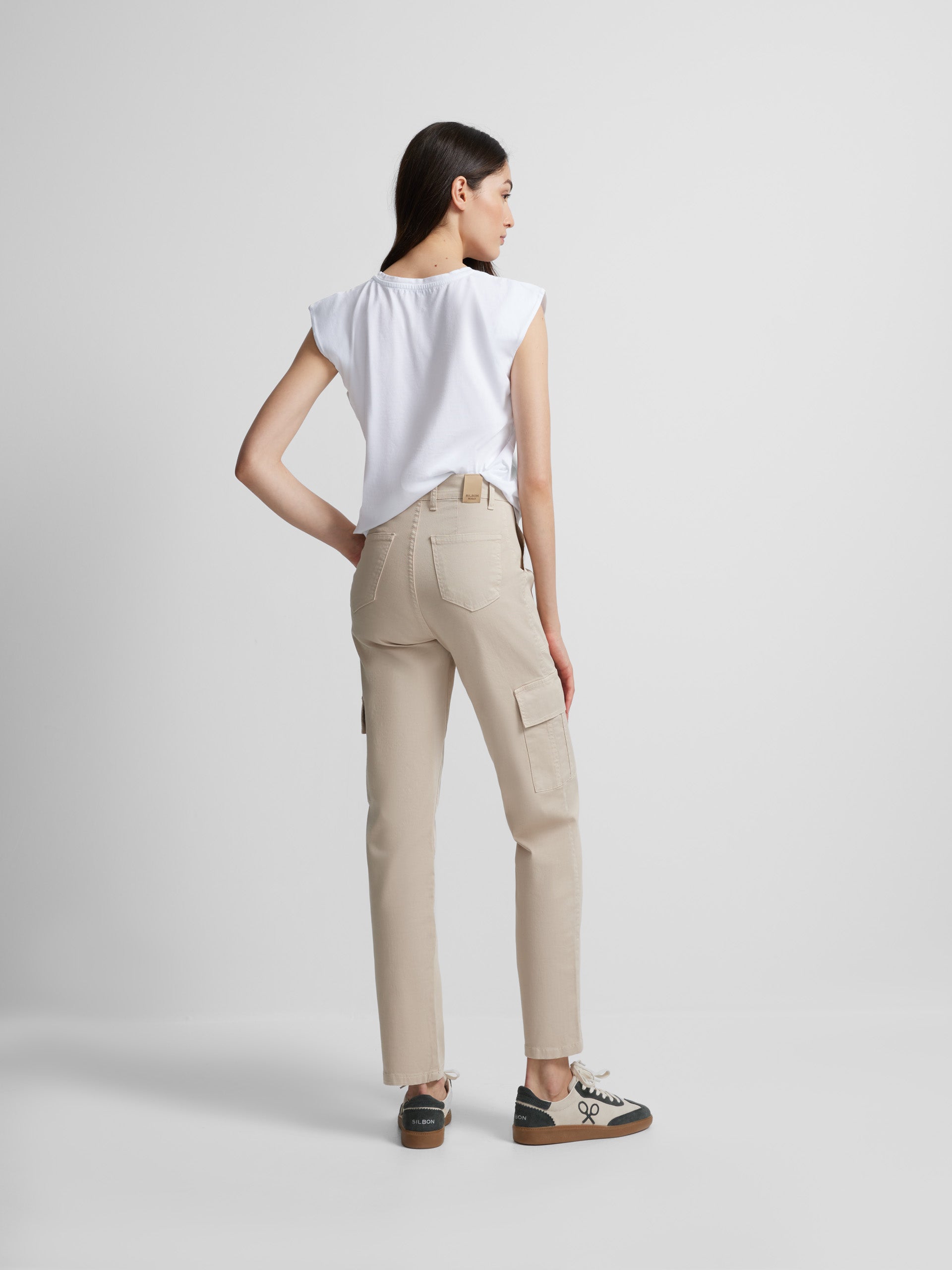 Beige cargo pants