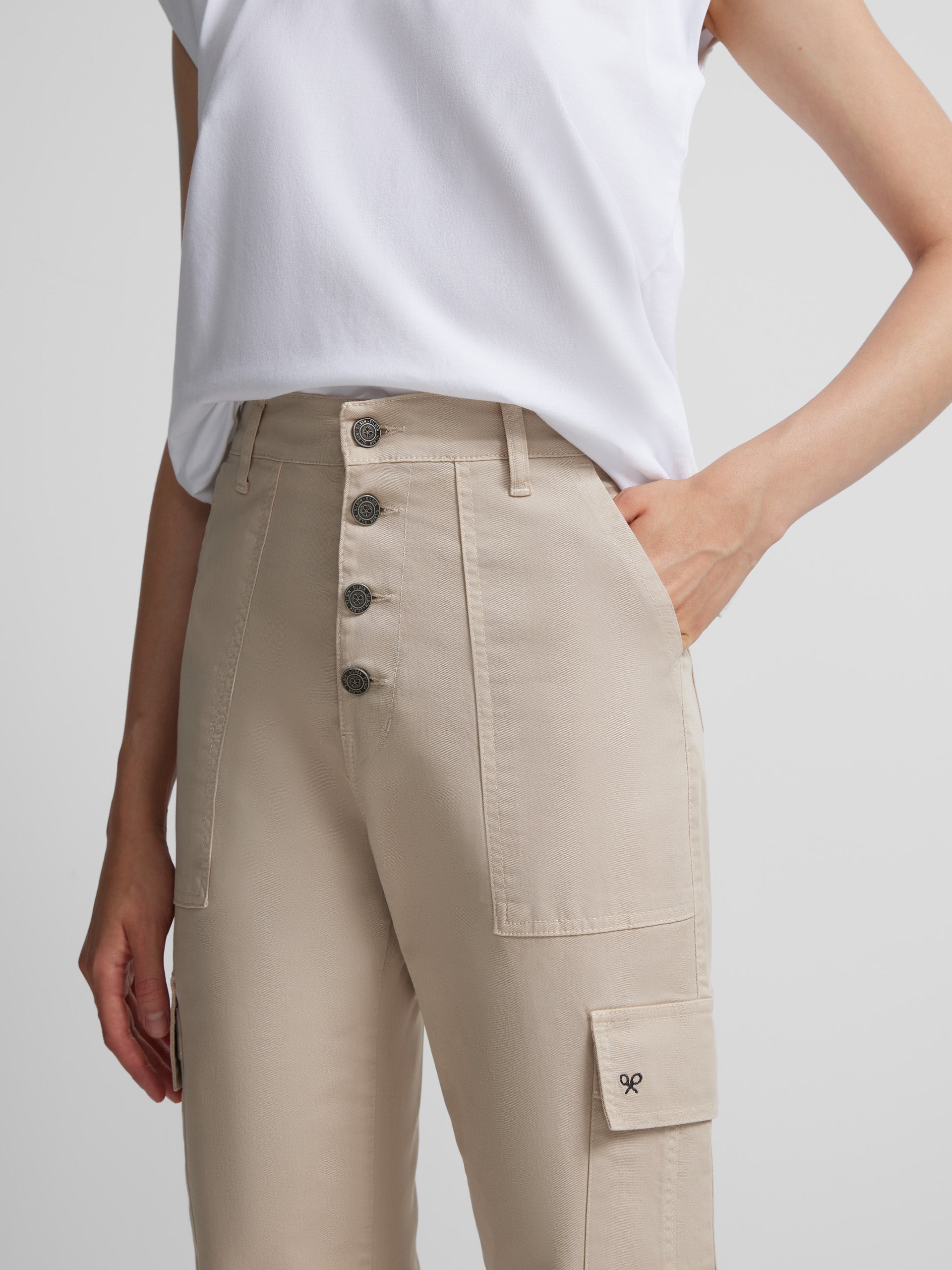 Beige cargo pants