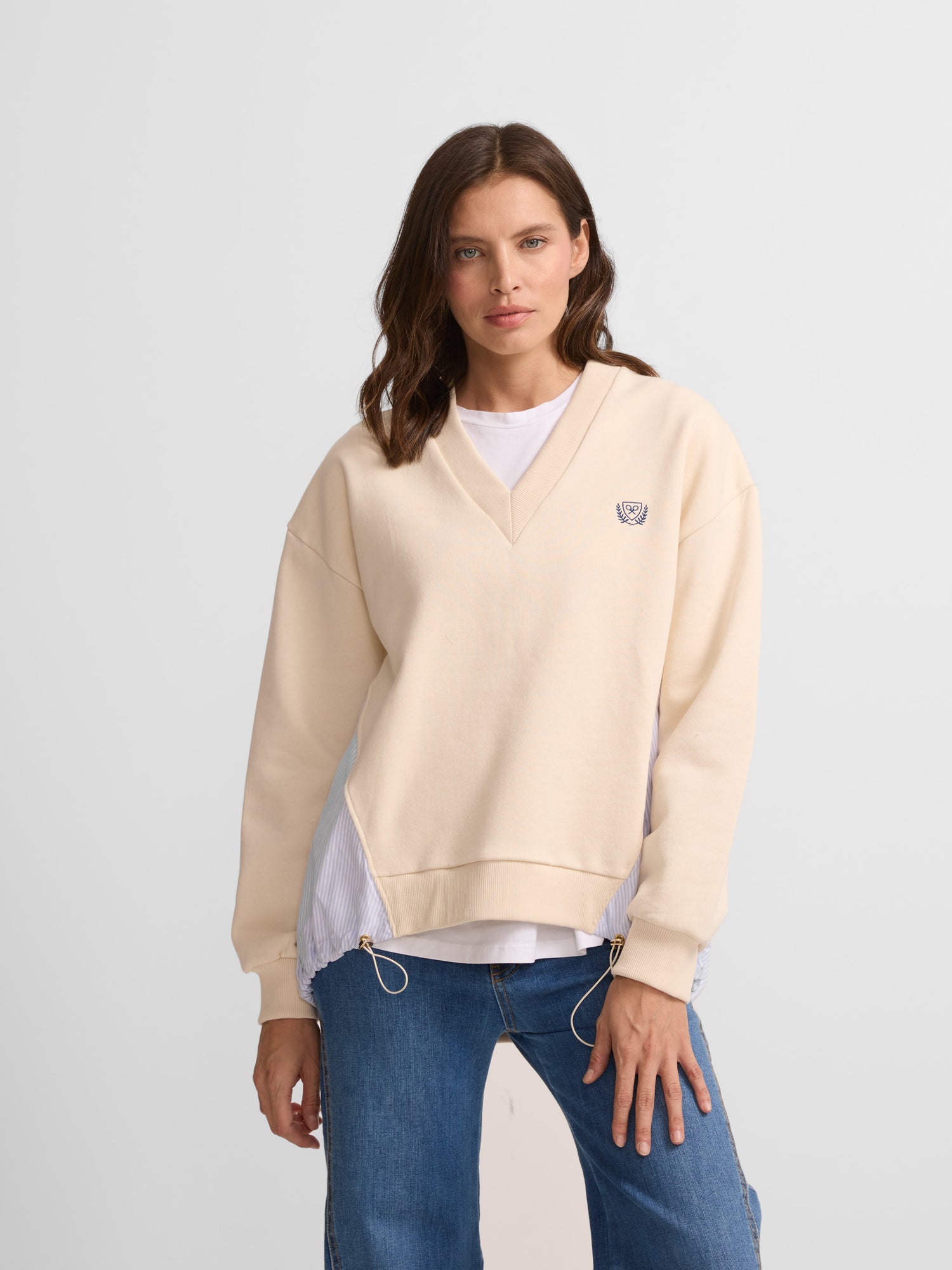 Raw combined woman sweatshirt