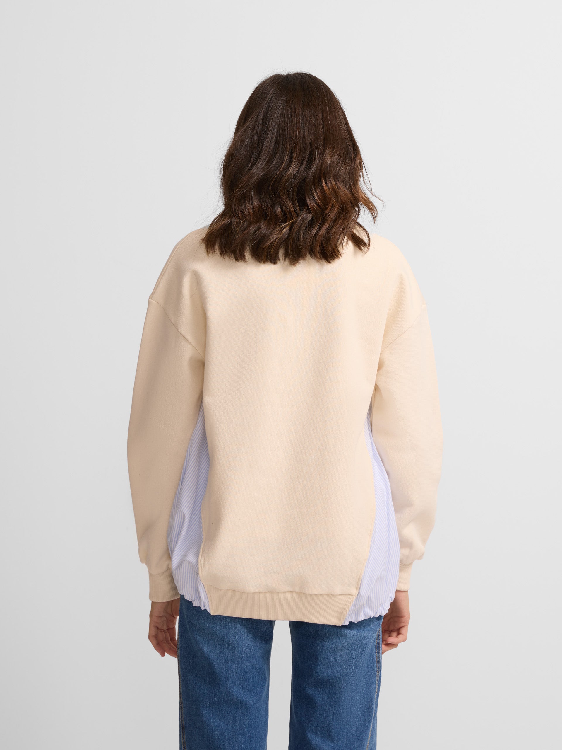 Raw combined woman sweatshirt