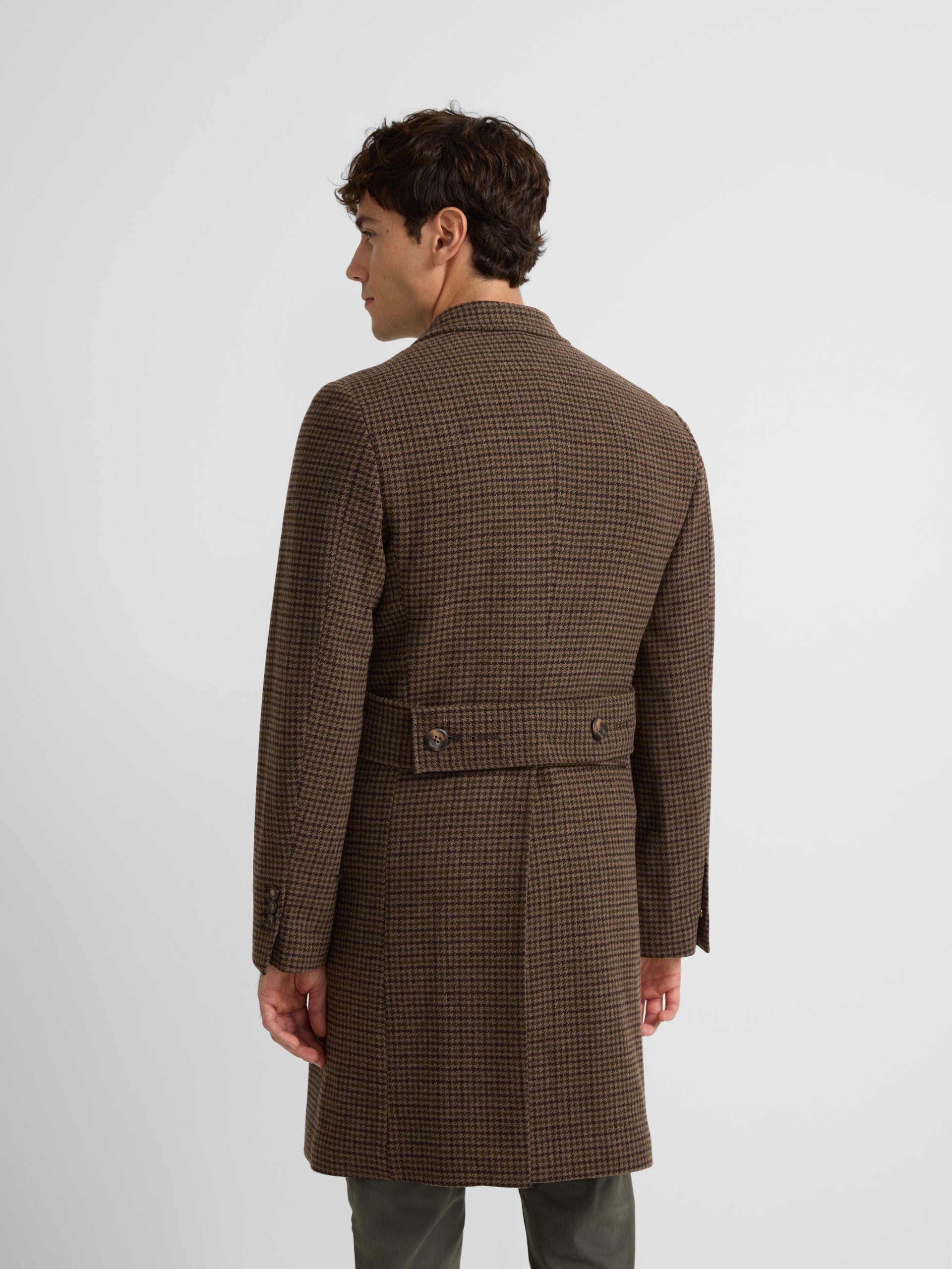 Dark beige harrys double-breasted coat