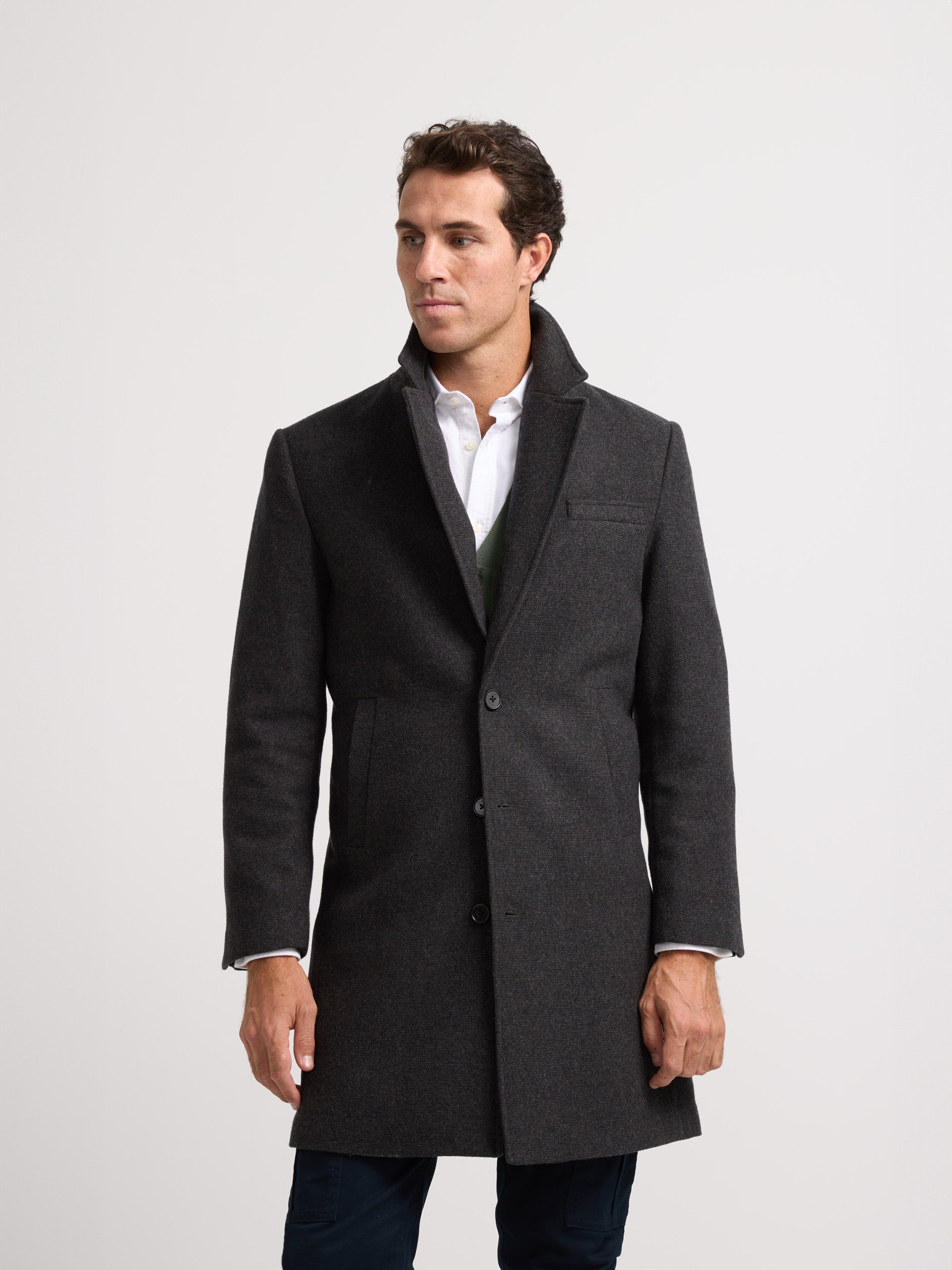 Dark grey straight coat