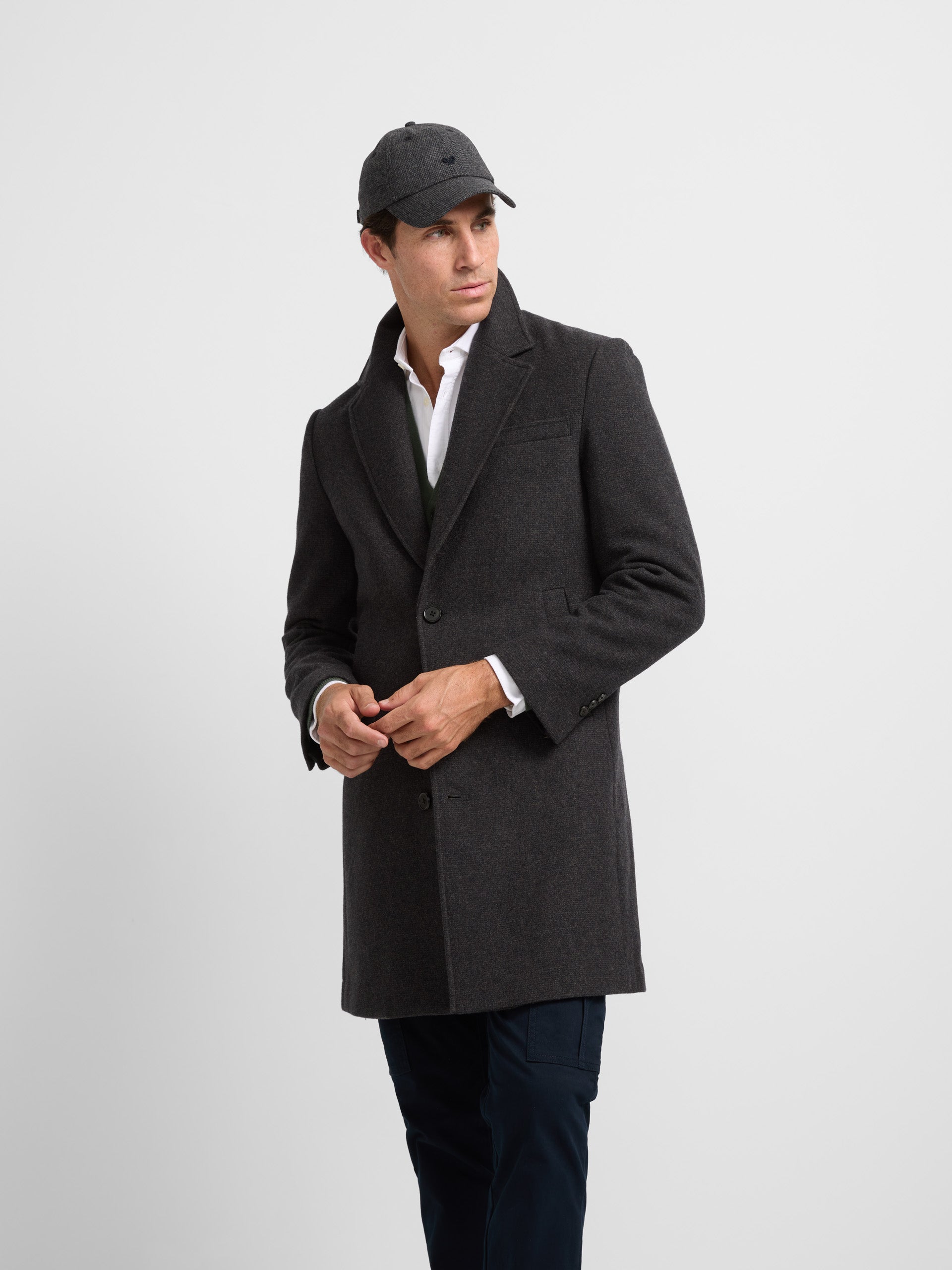 Dark grey straight coat