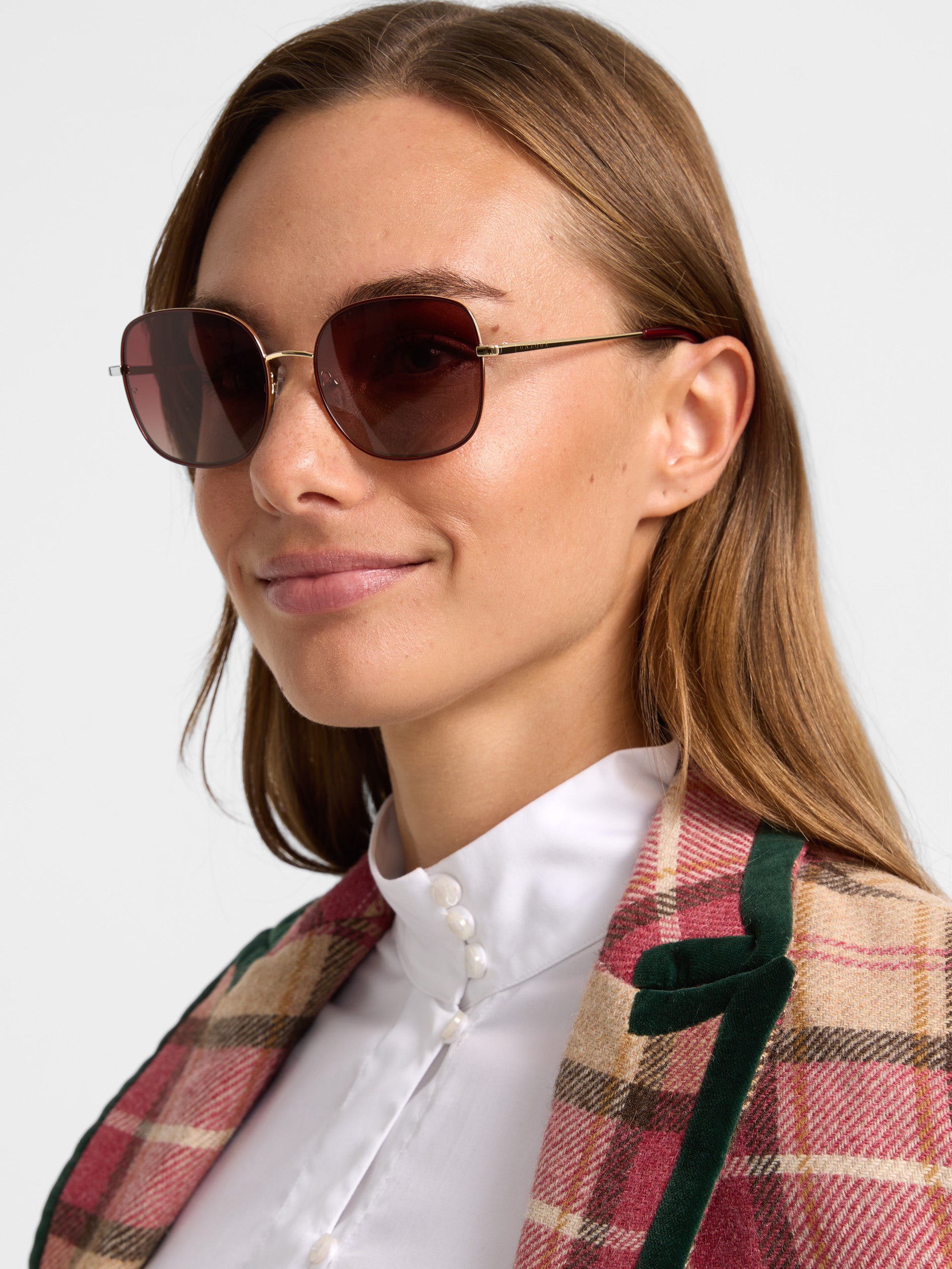 MOxSILBON woman Unique Laurent burgundy sunglasses