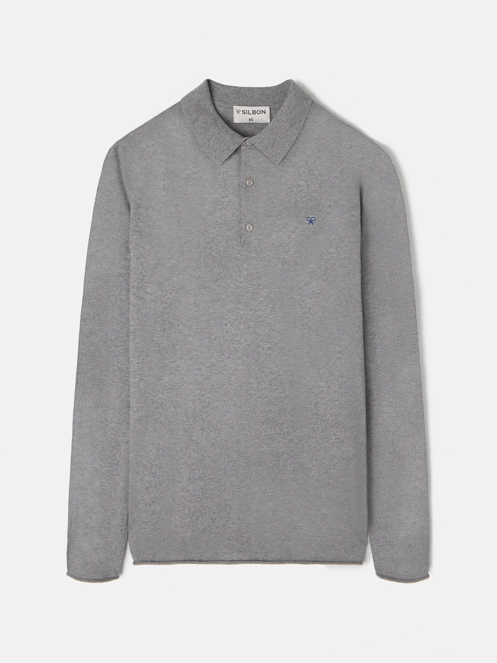 Grey polo jersey