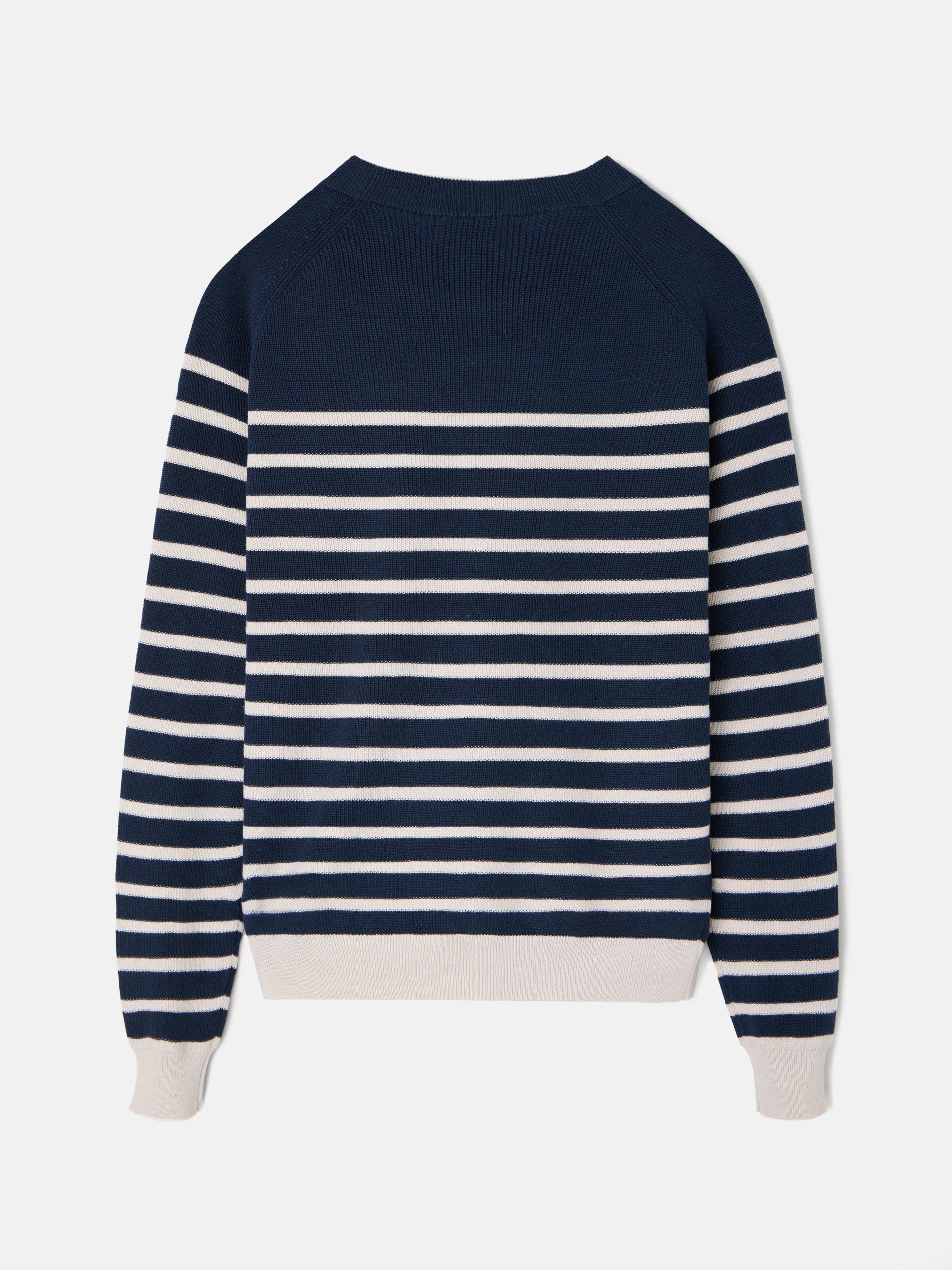 Navy blue nautical striped jersey