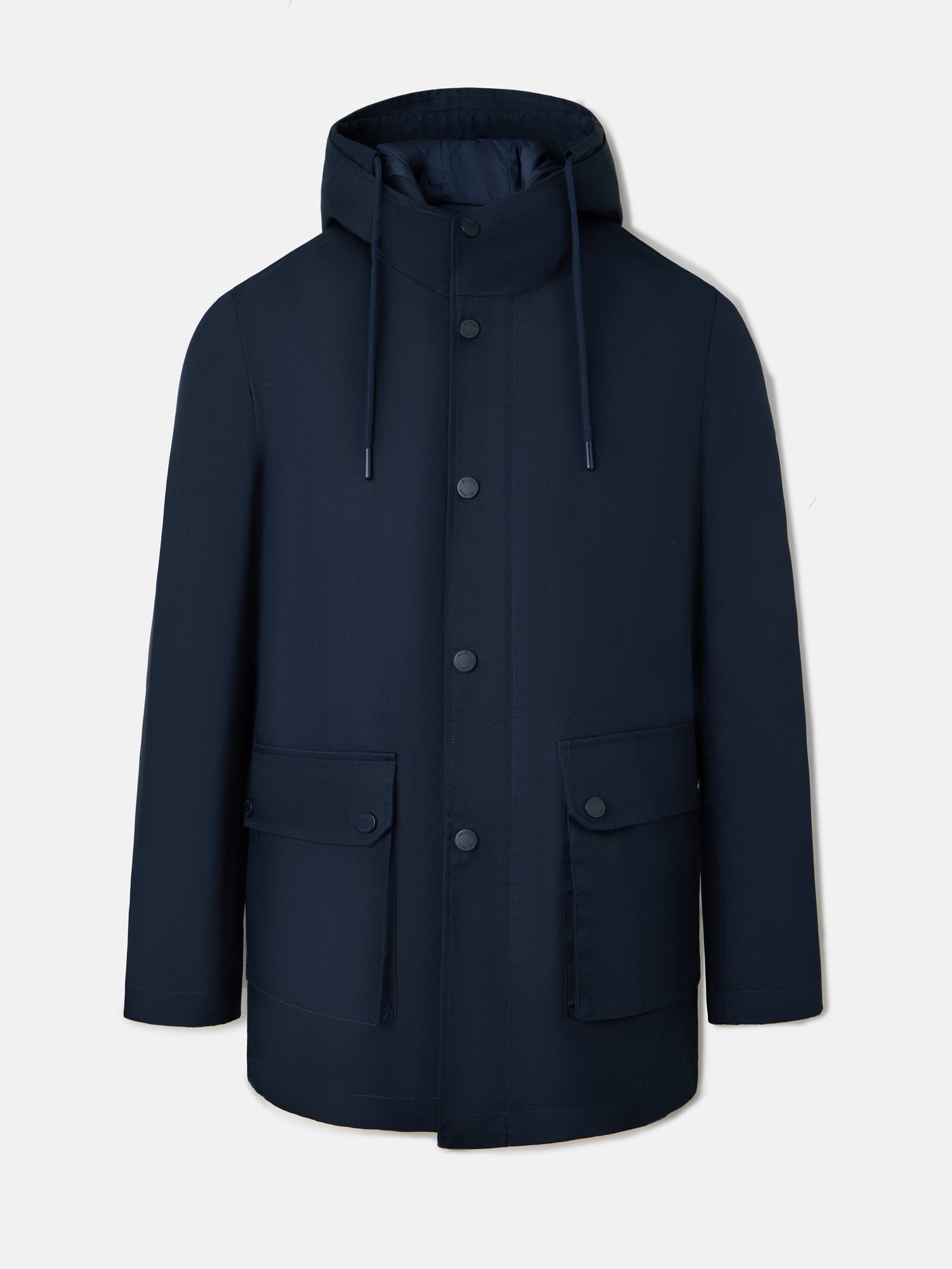 Parka clasica bolsillos azul marino