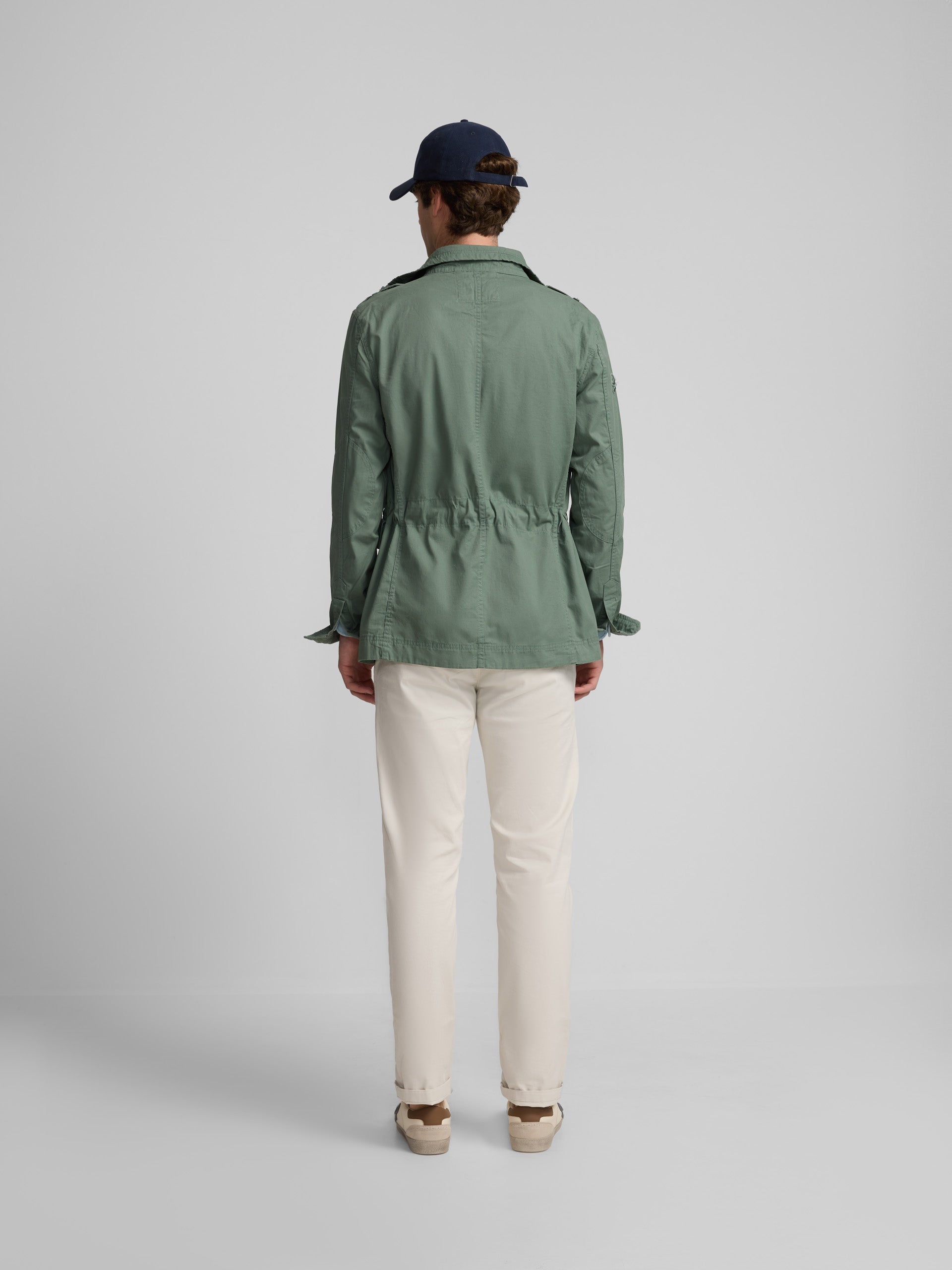 Parka military garment dye verde