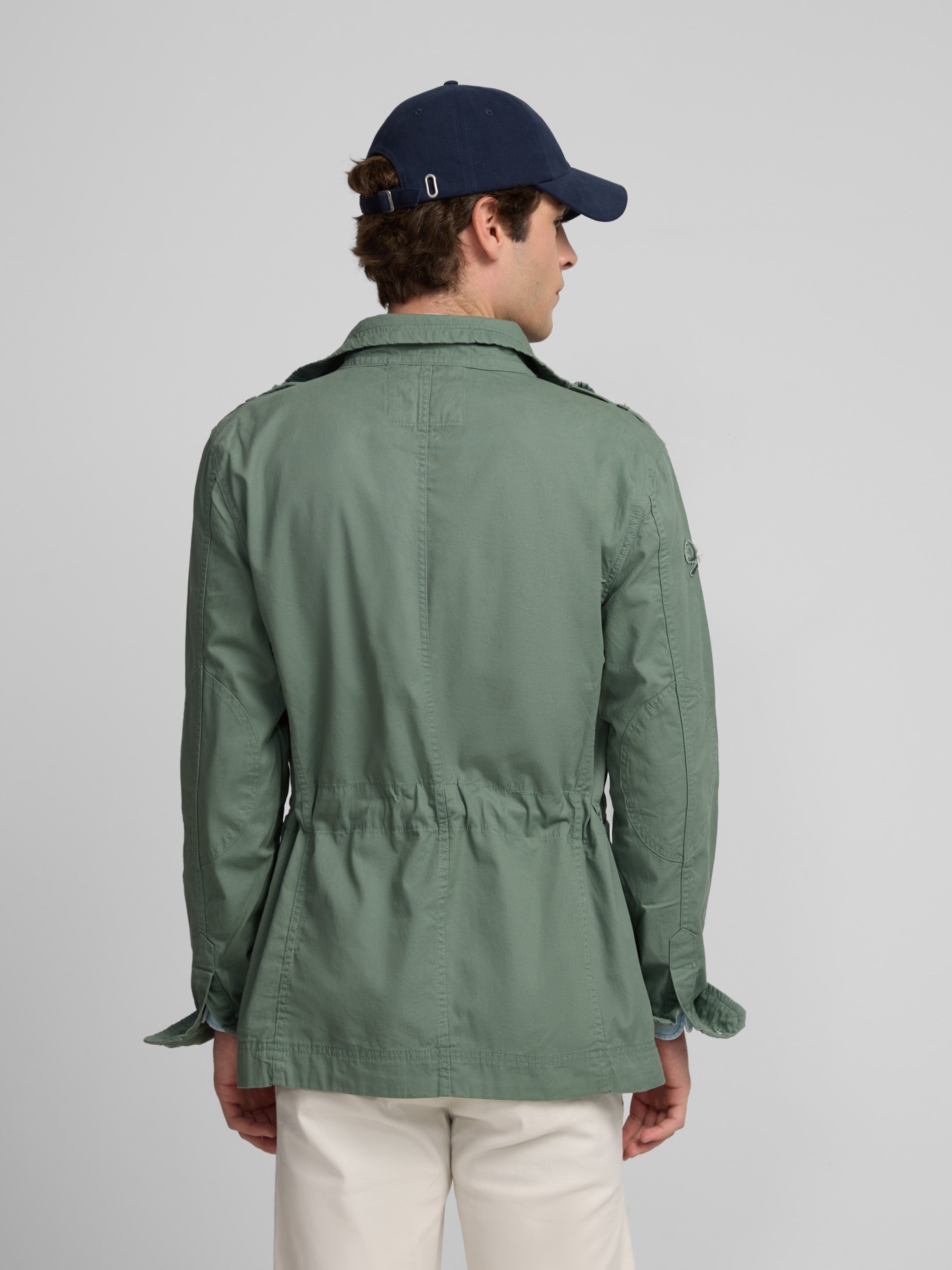 Parka military garment dye verde