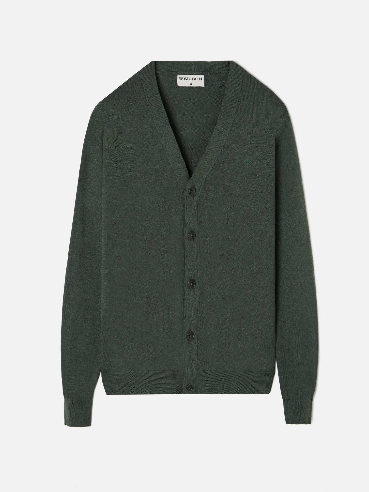 Cardigan clasico verde