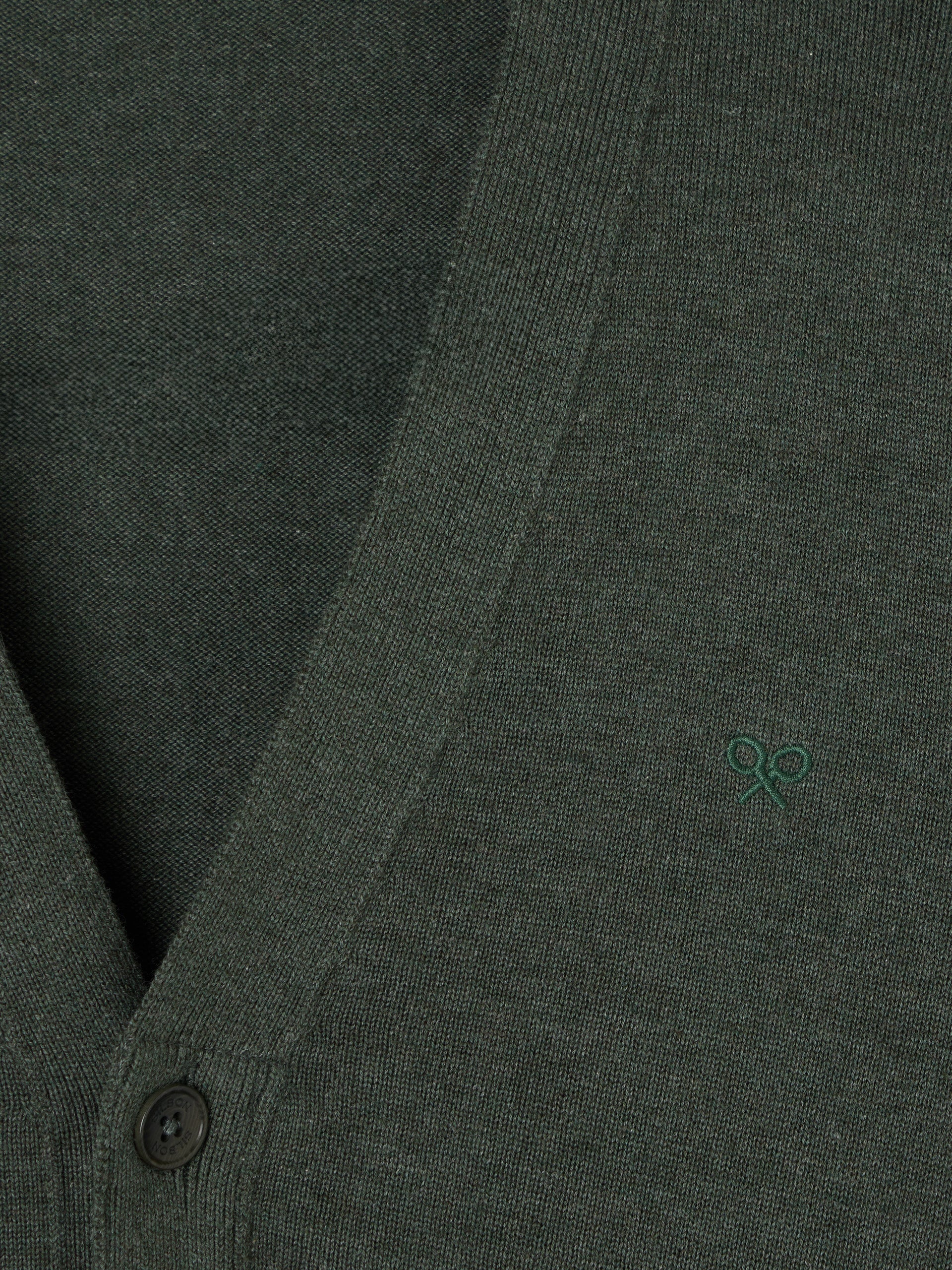 Cardigan clasico verde