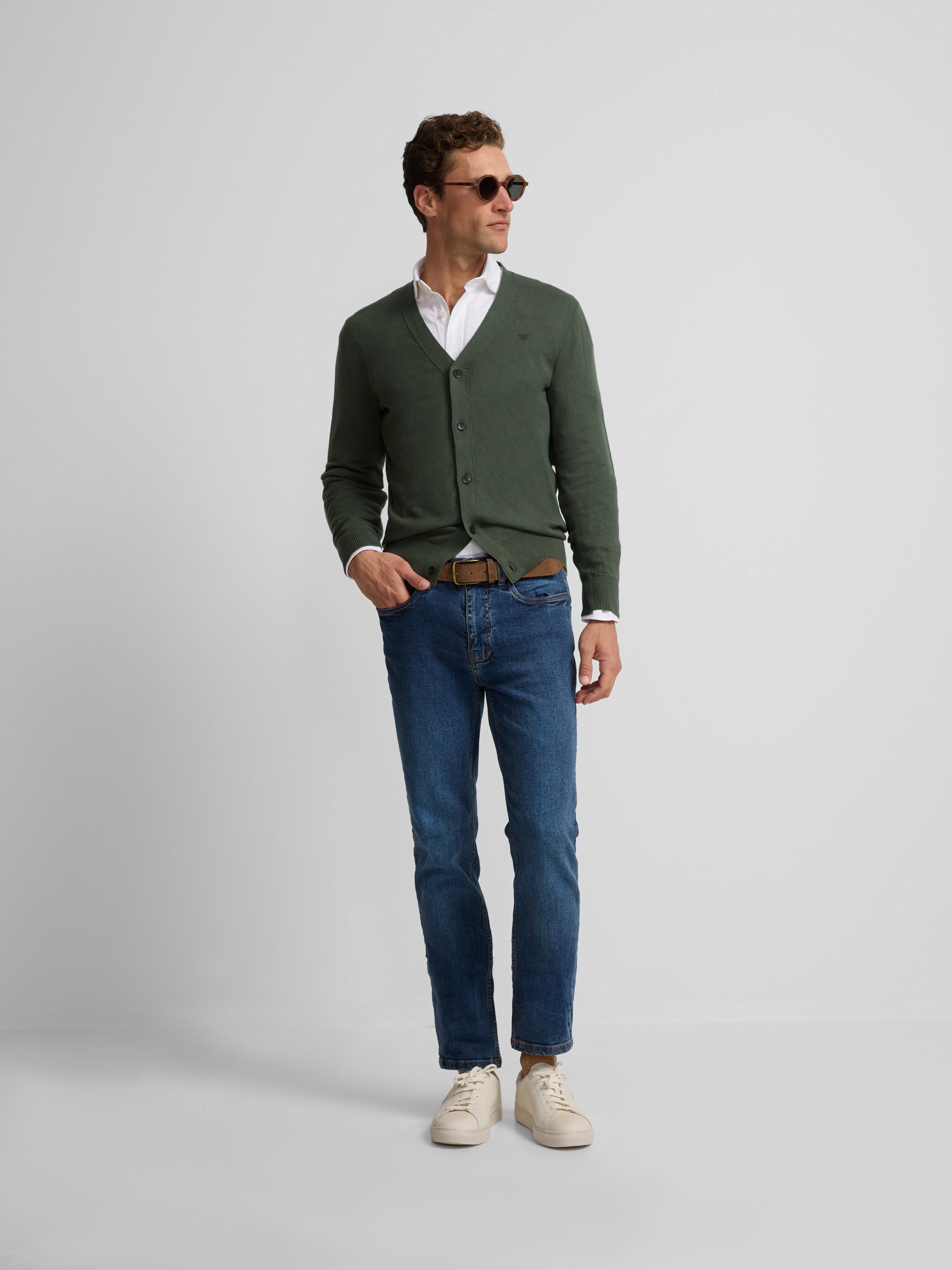 Cardigan vert classique