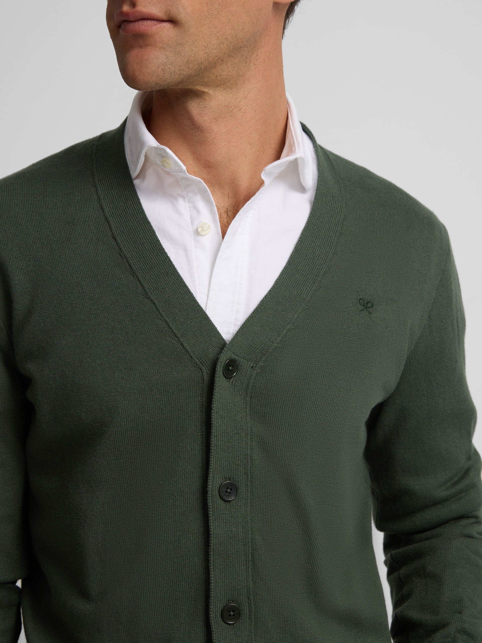 Cardigan vert classique