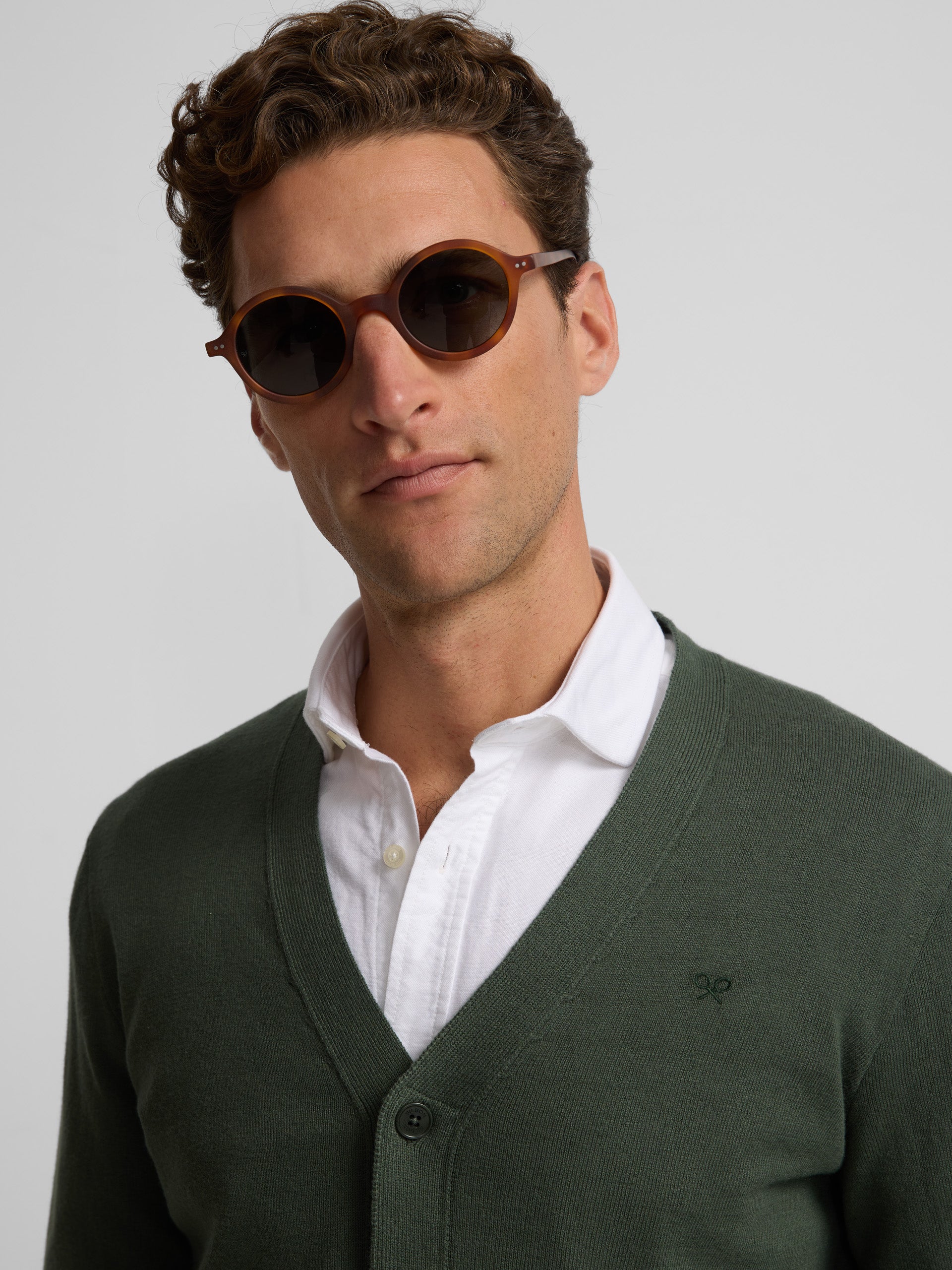 Cardigan vert classique