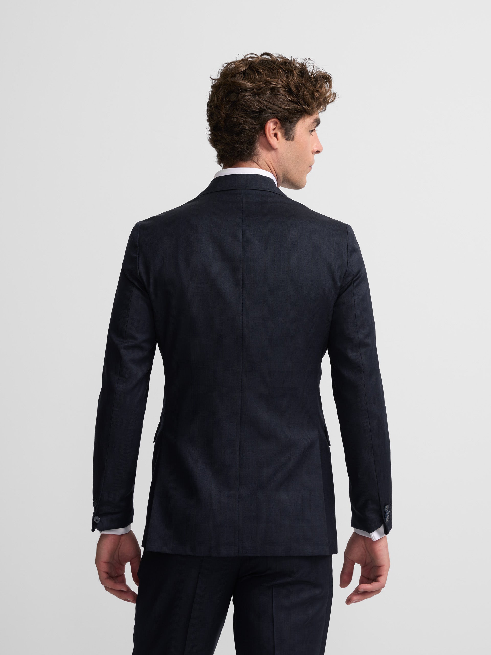 Suit Jacket Prince of Wales Navy 