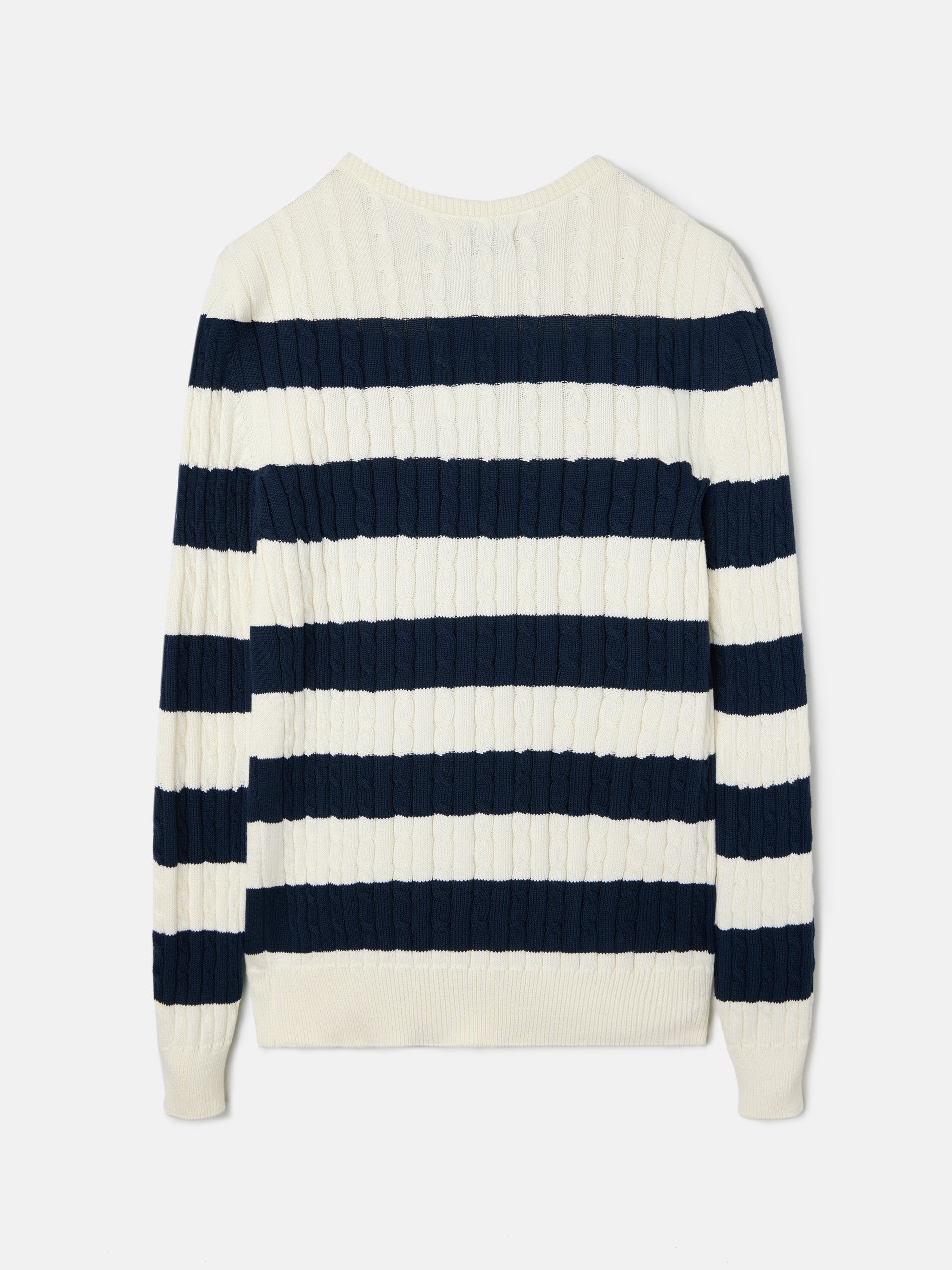 Nautical eights jersey with navy blue stripes