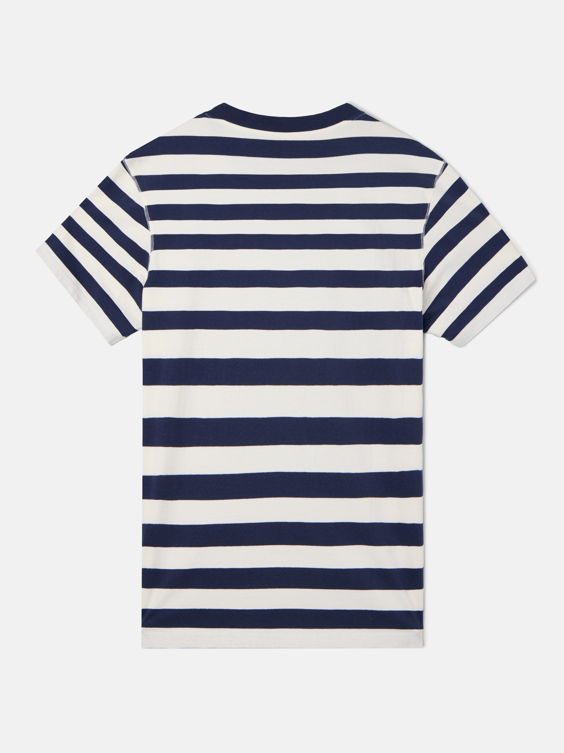 Navy blue nautical stripe t-shirt