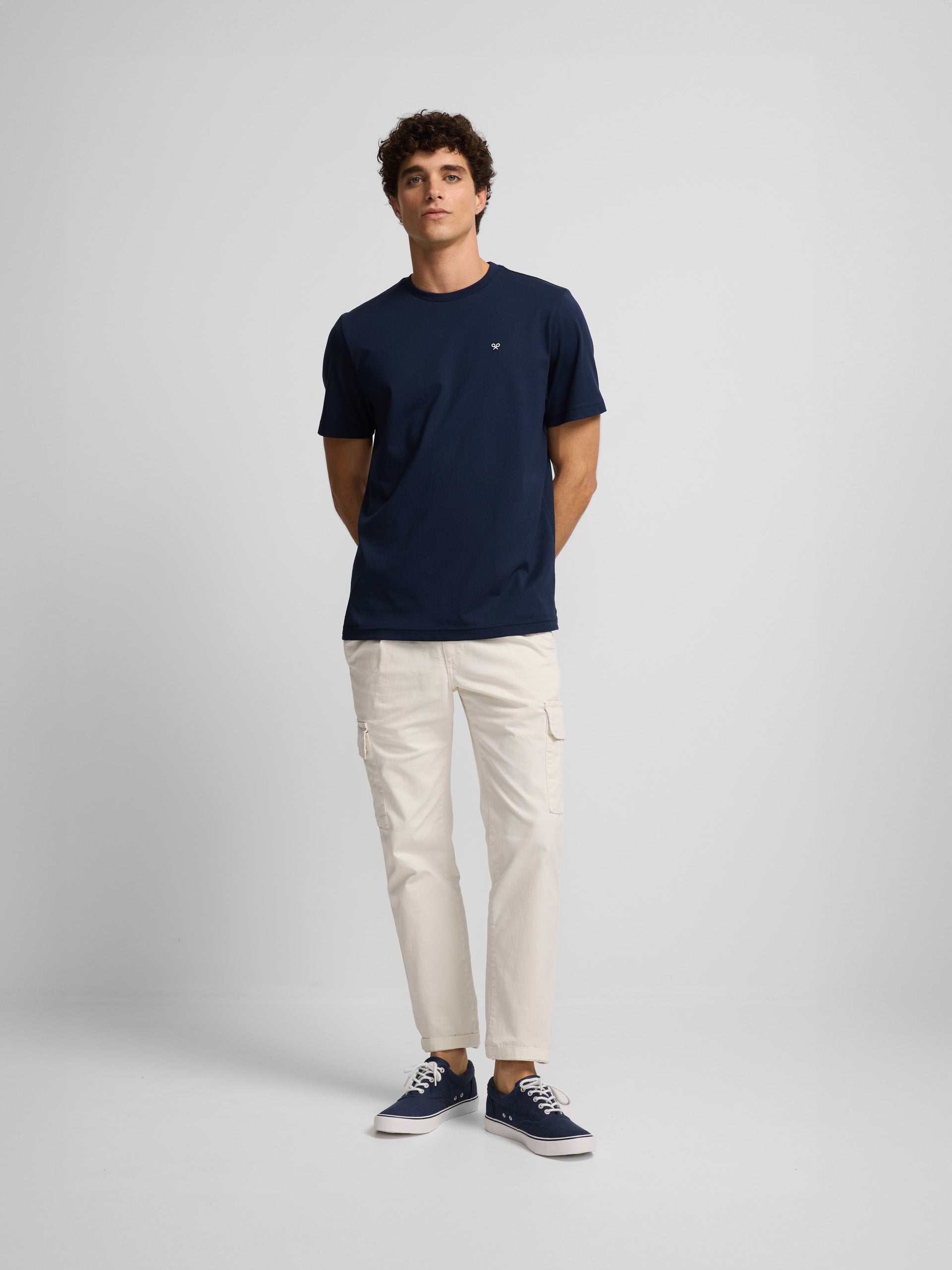 Navy blue silbon marine t-shirt