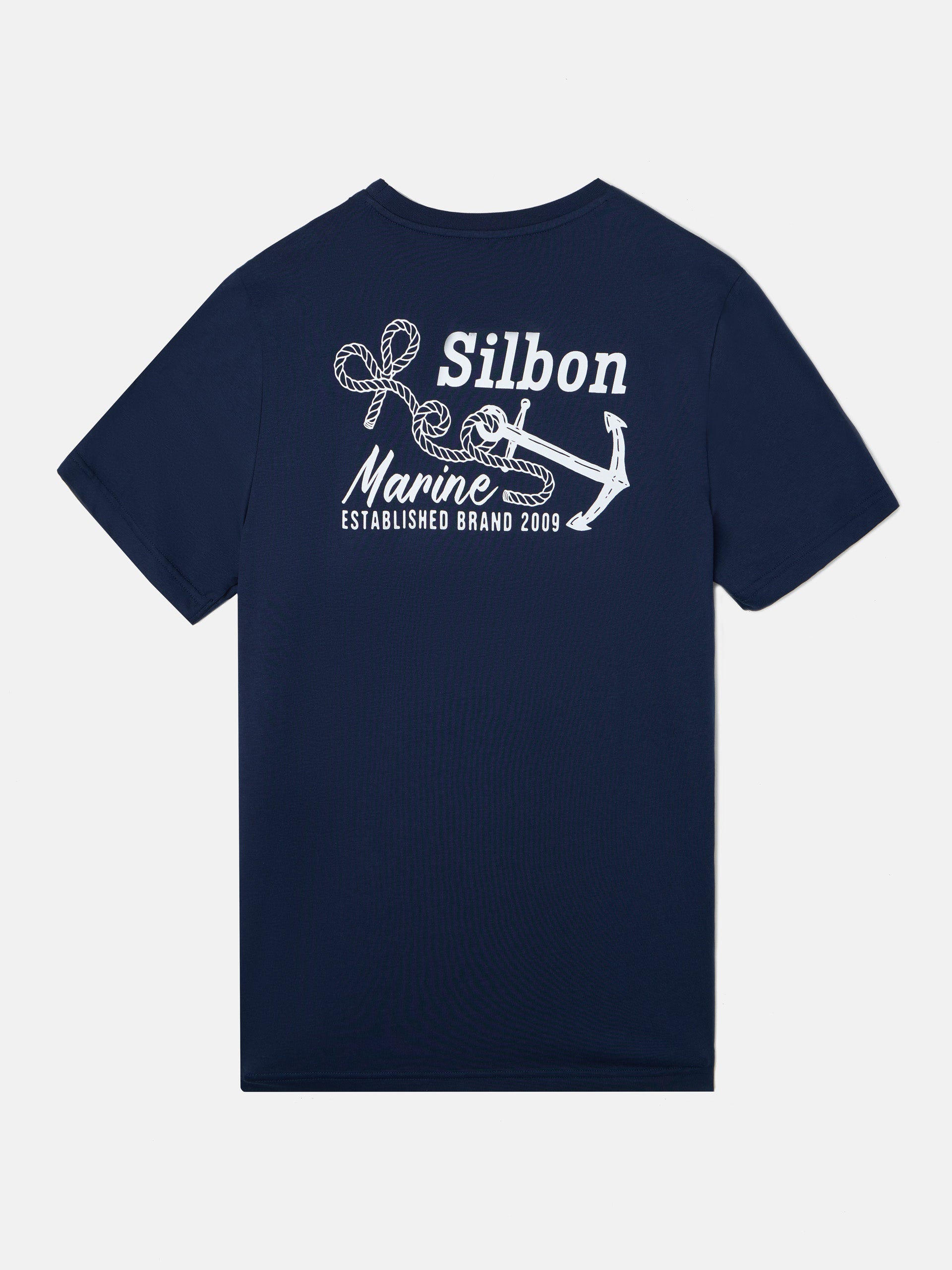 Navy blue silbon marine t-shirt