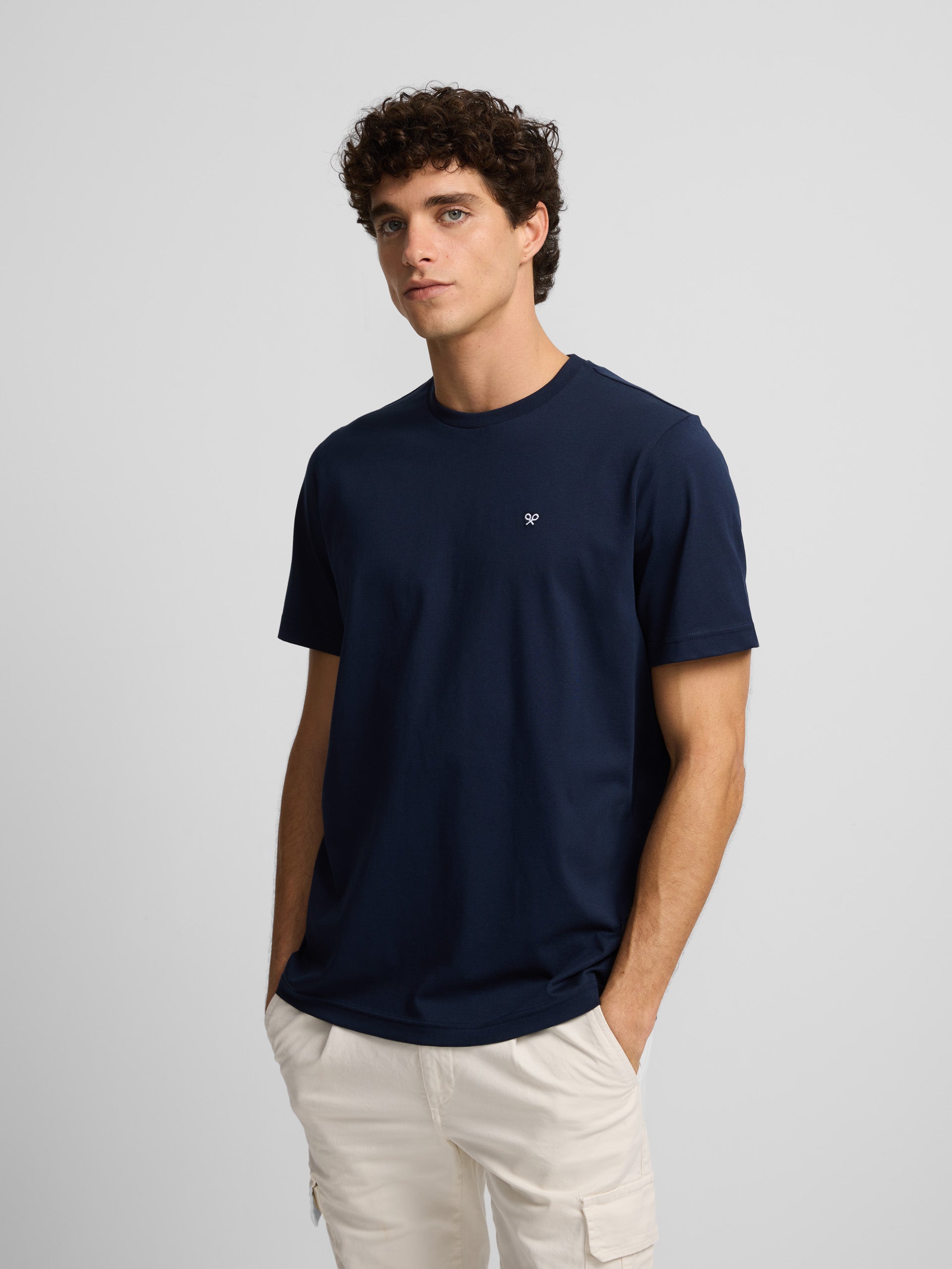 Navy blue silbon marine t-shirt