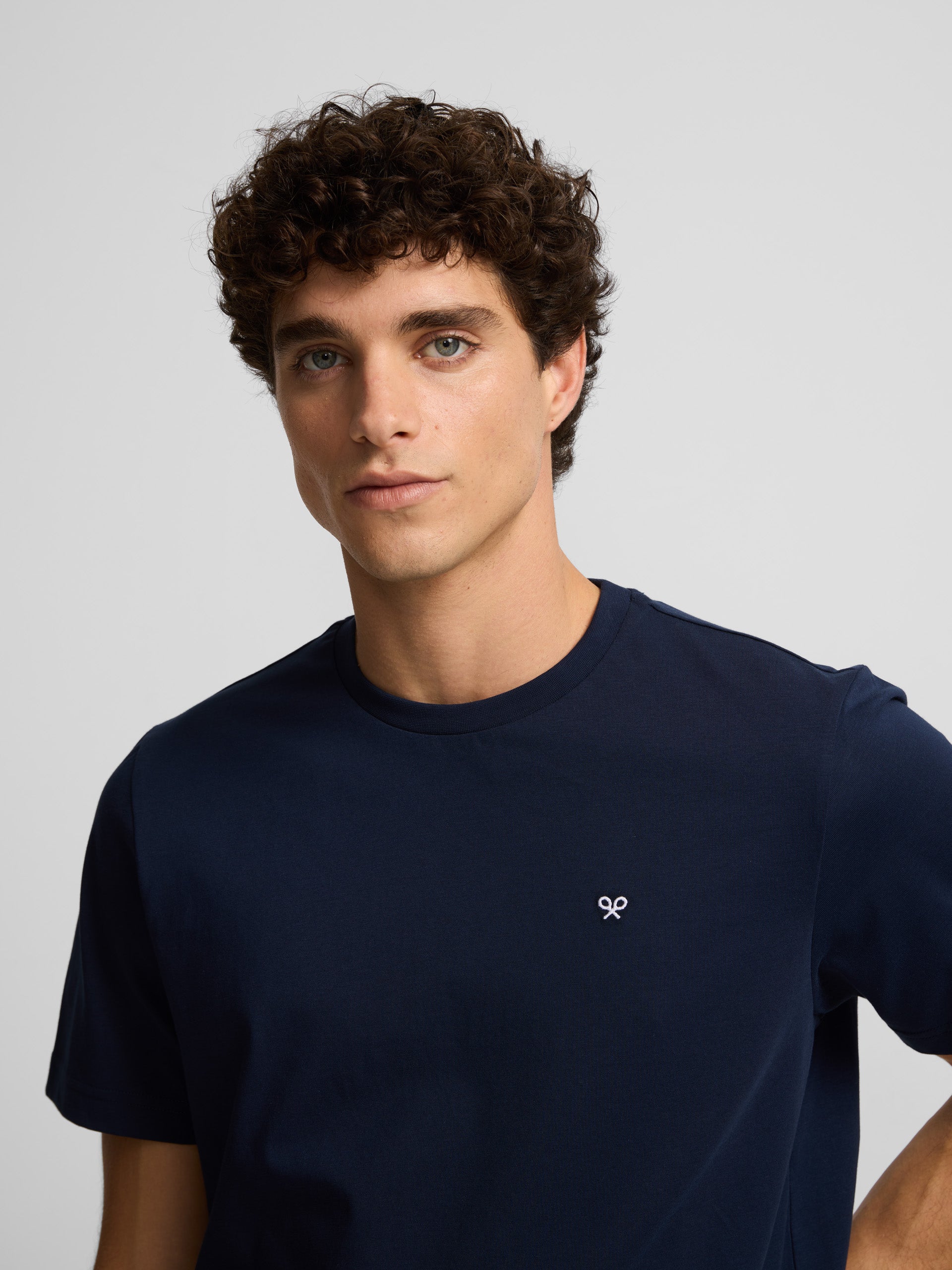 Navy blue silbon marine t-shirt