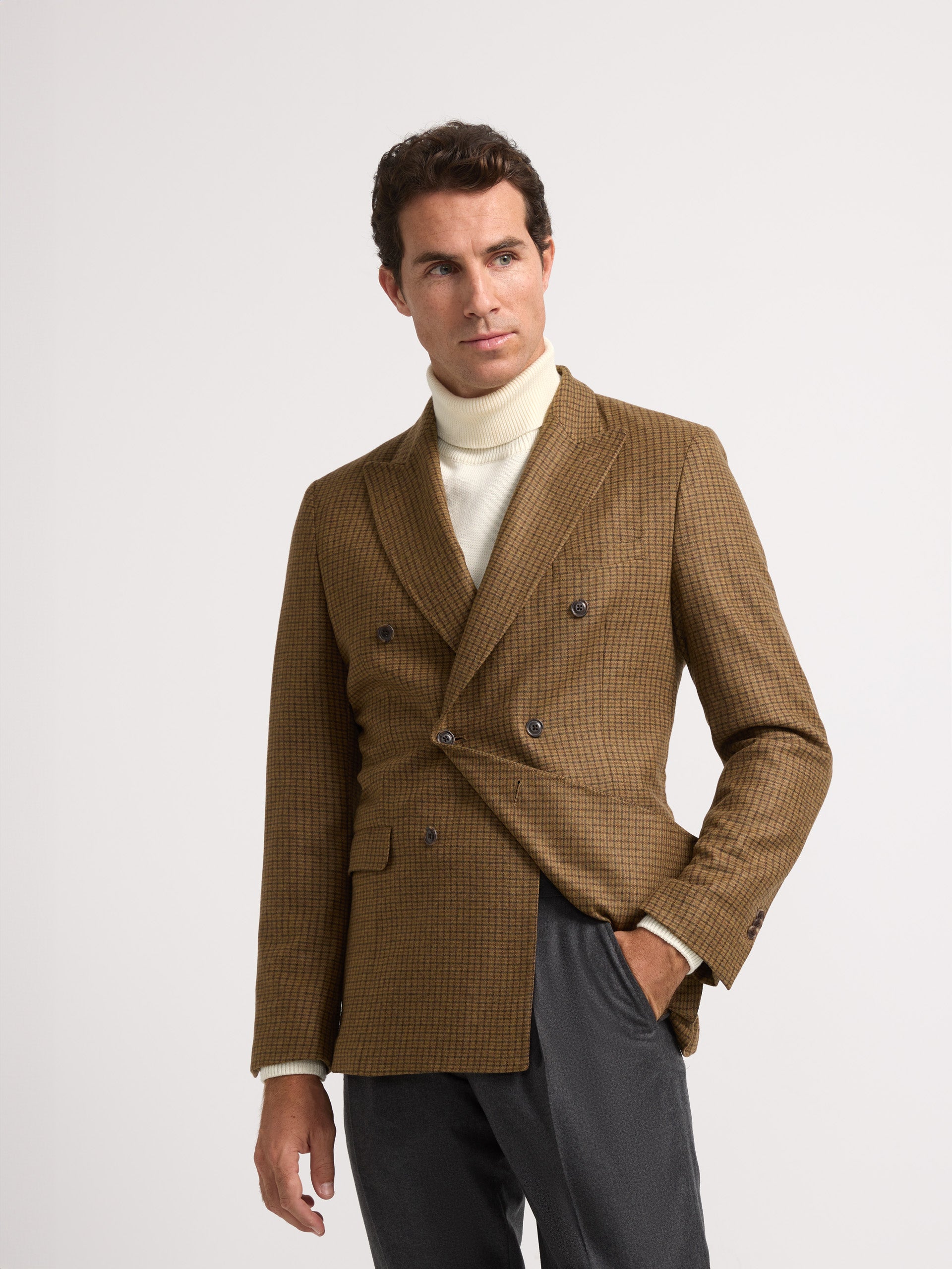 Unique Blazer croisé beige moyen Harrys