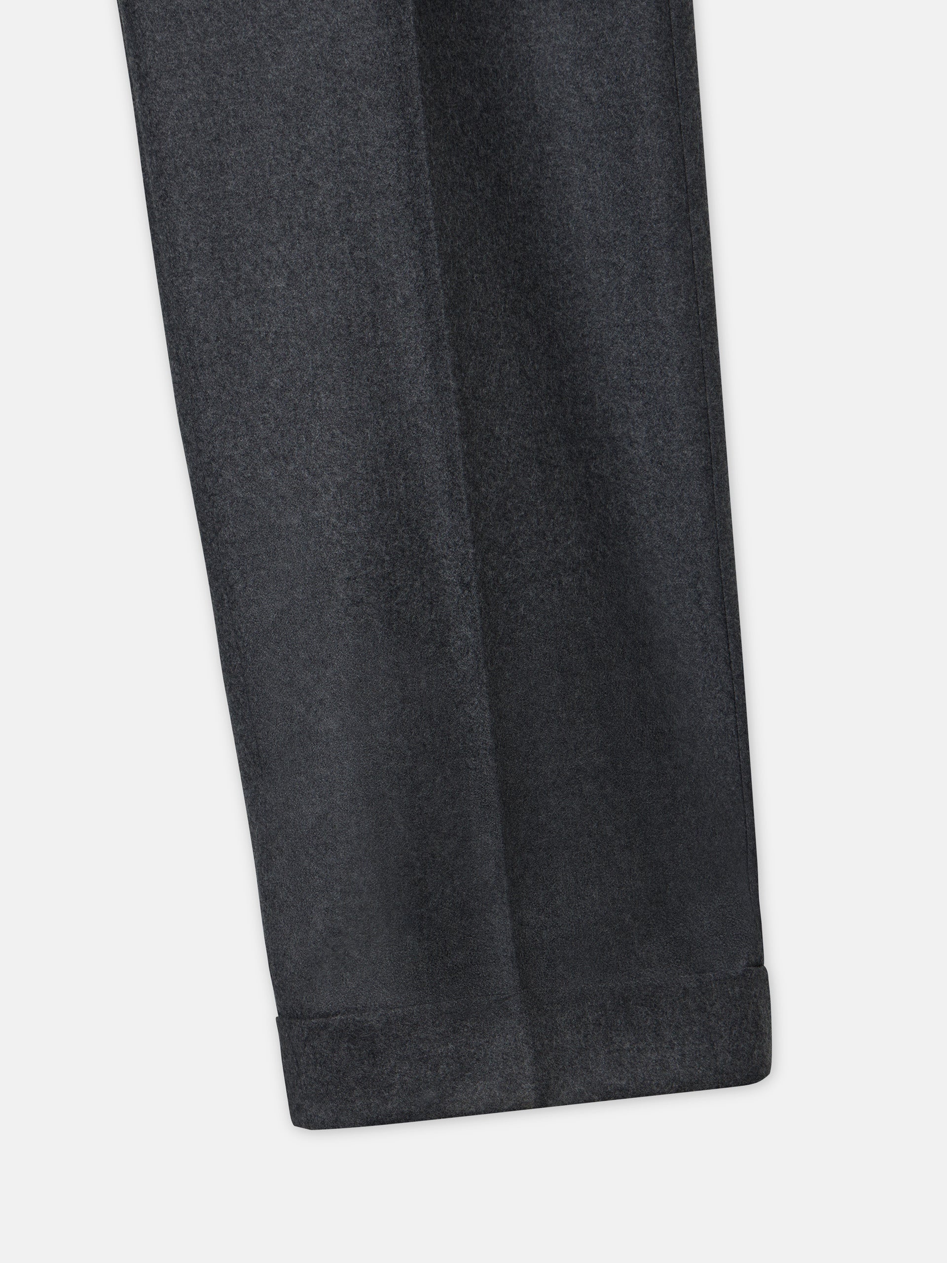 Pantalon de costume plissé gris moyen unique