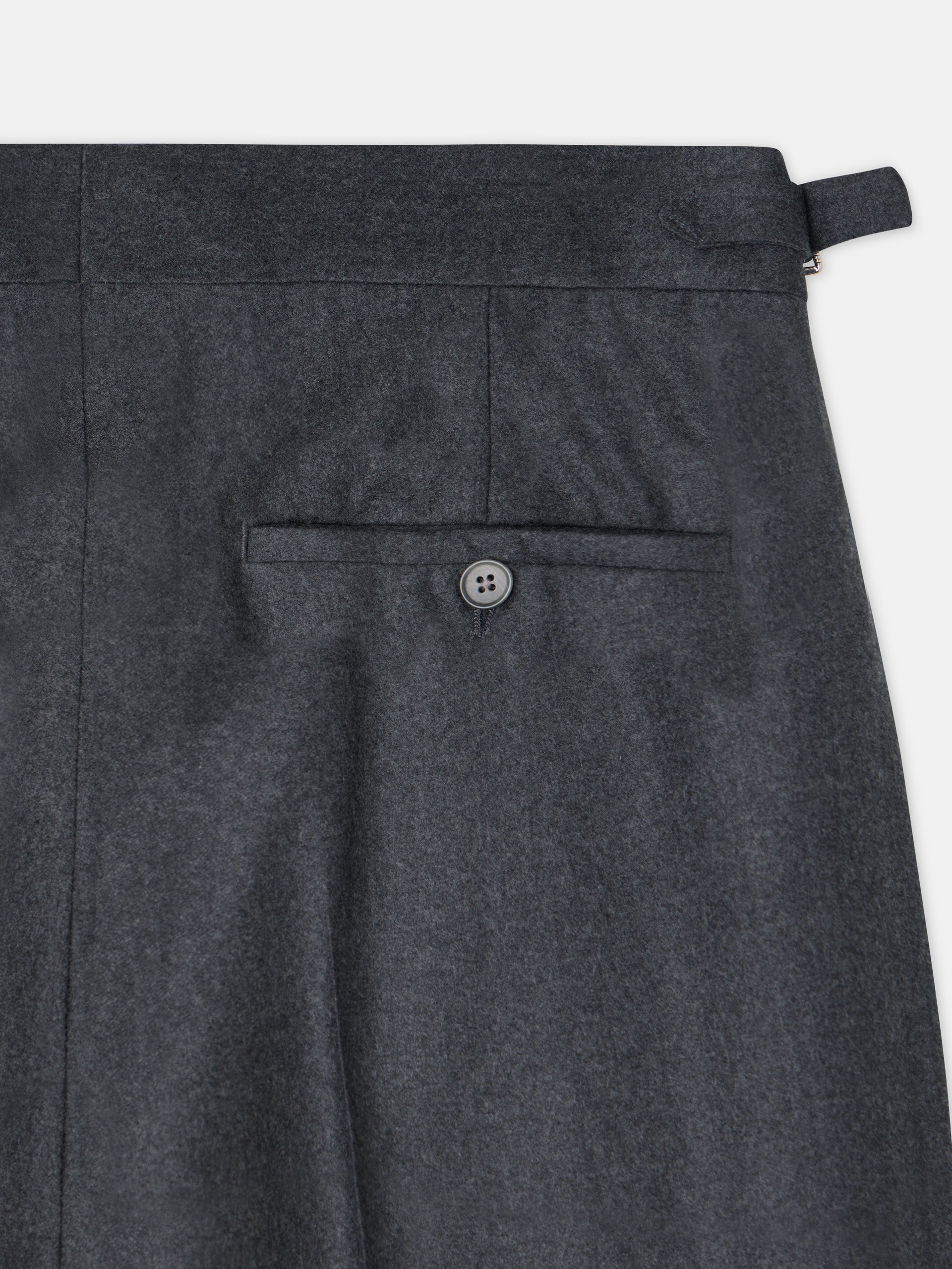 Unique medium grey pleated dress pants