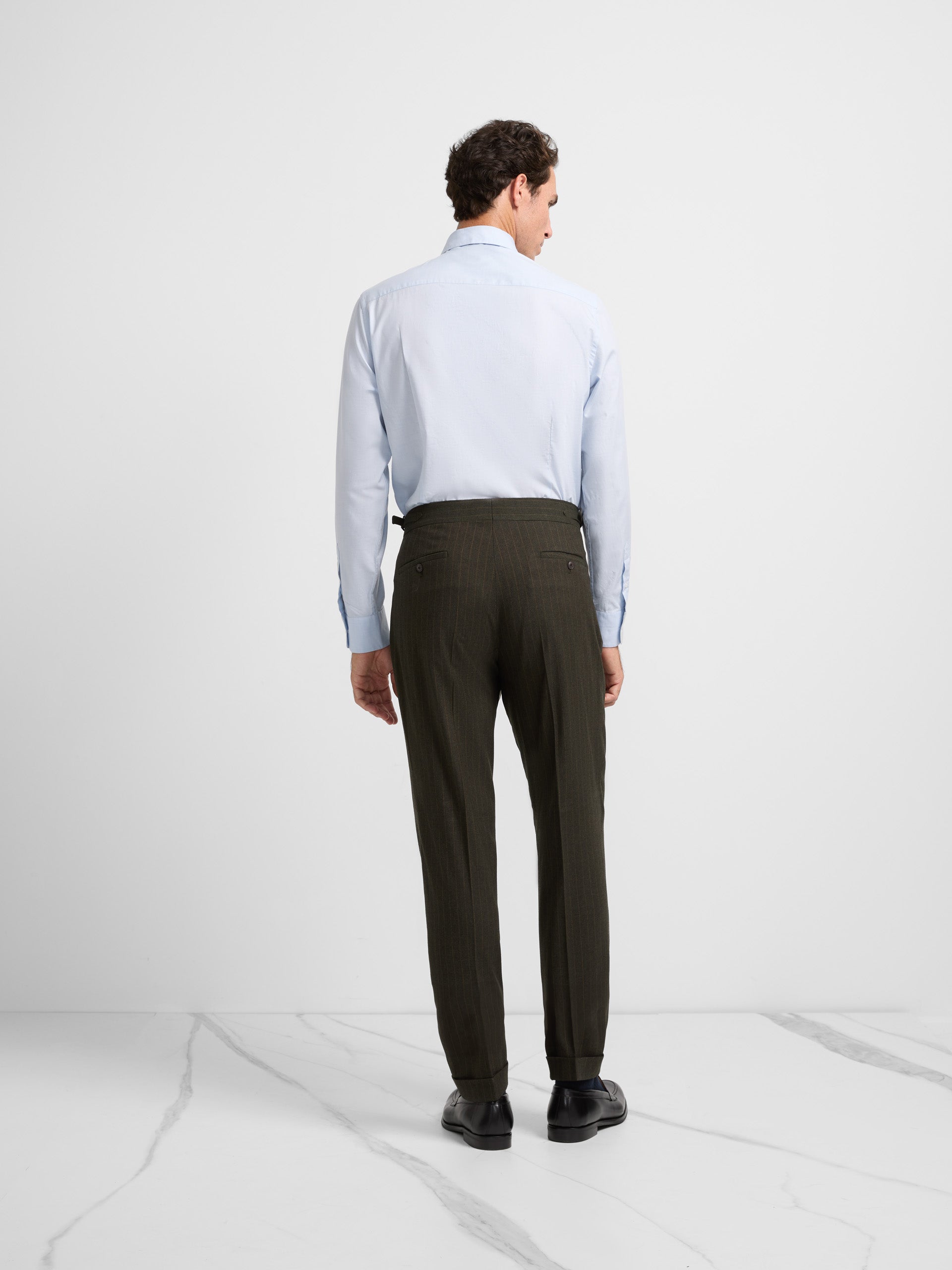 Unique diplomatic green suit pants