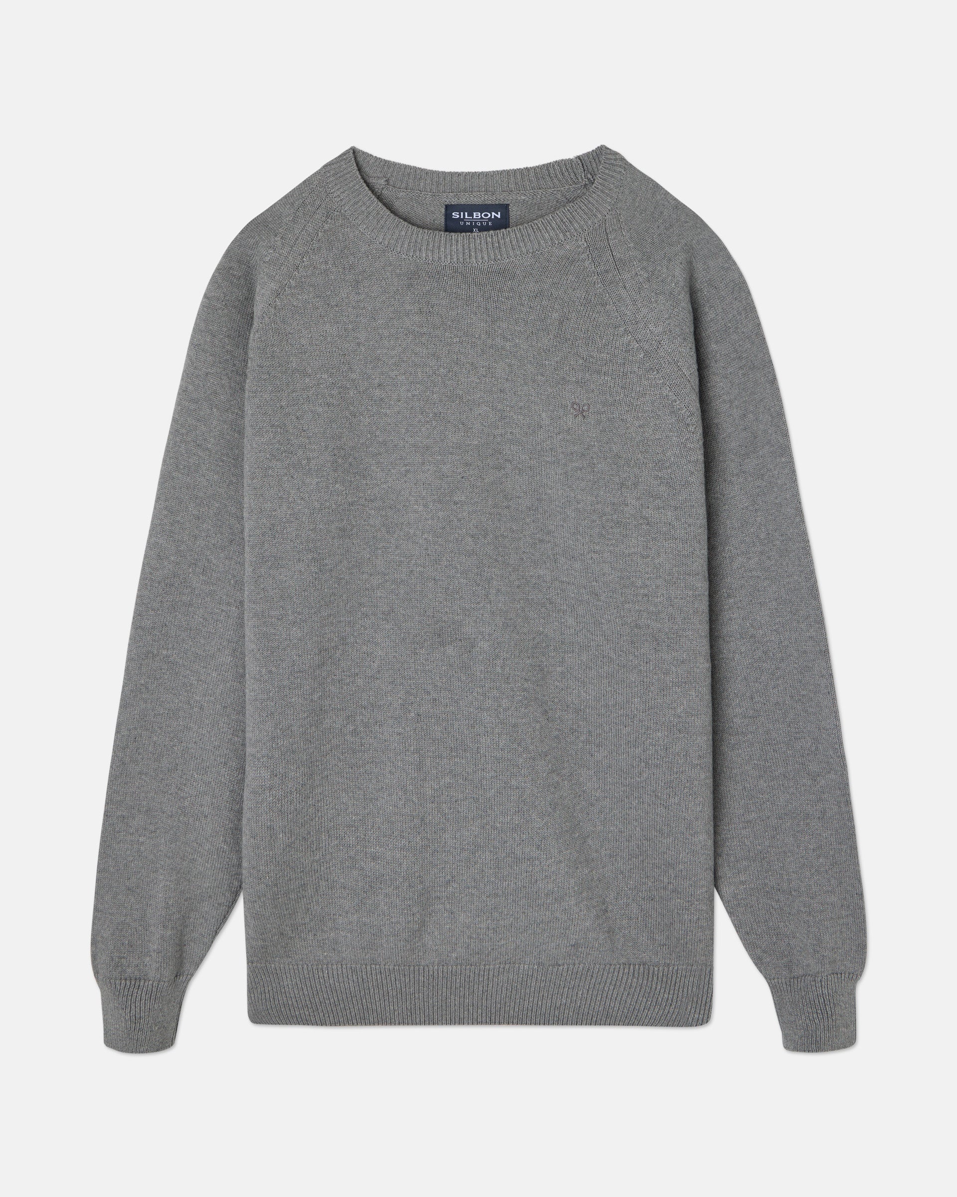 Pull raglan gris uni unique