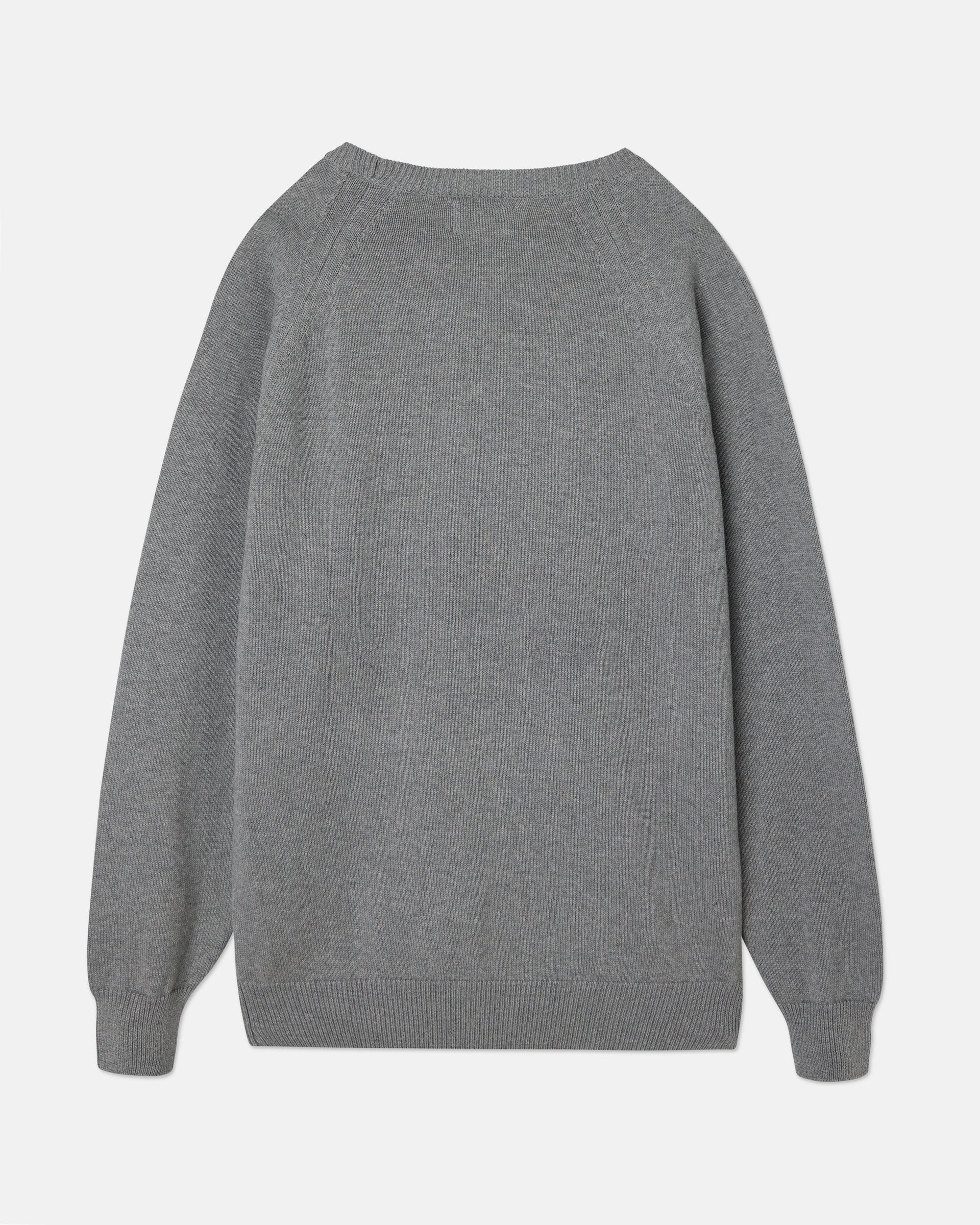 Unique plain gray raglan sweater