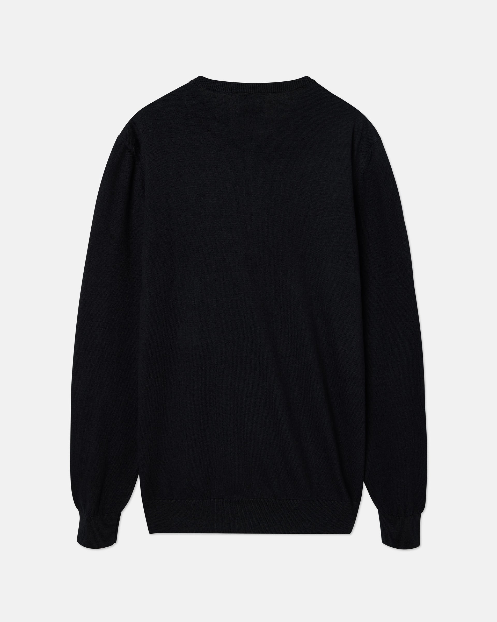 Unique black round neck jersey