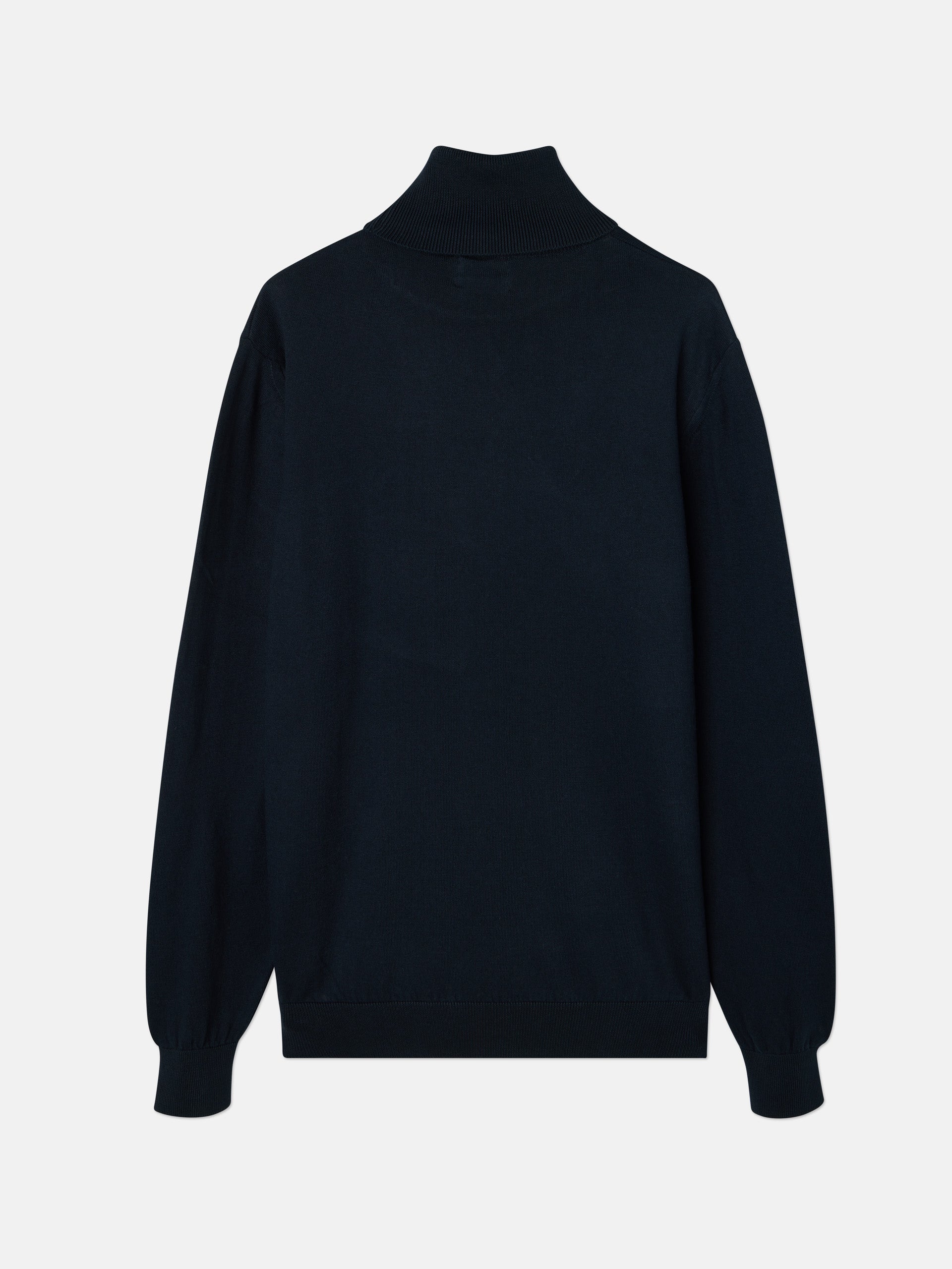 Unique navy blue turtleneck jersey