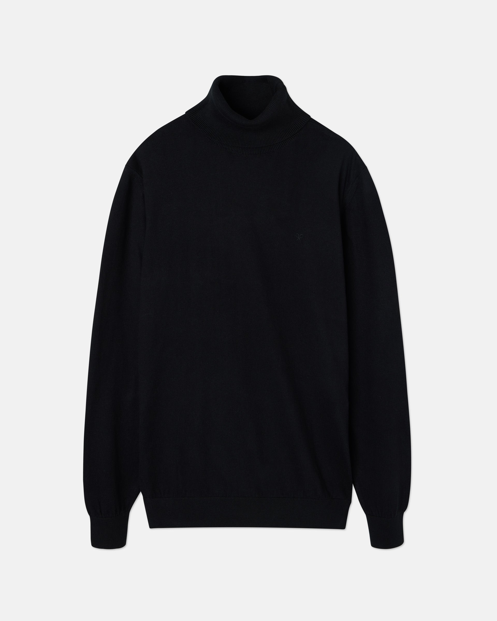 Unique black turtleneck jersey