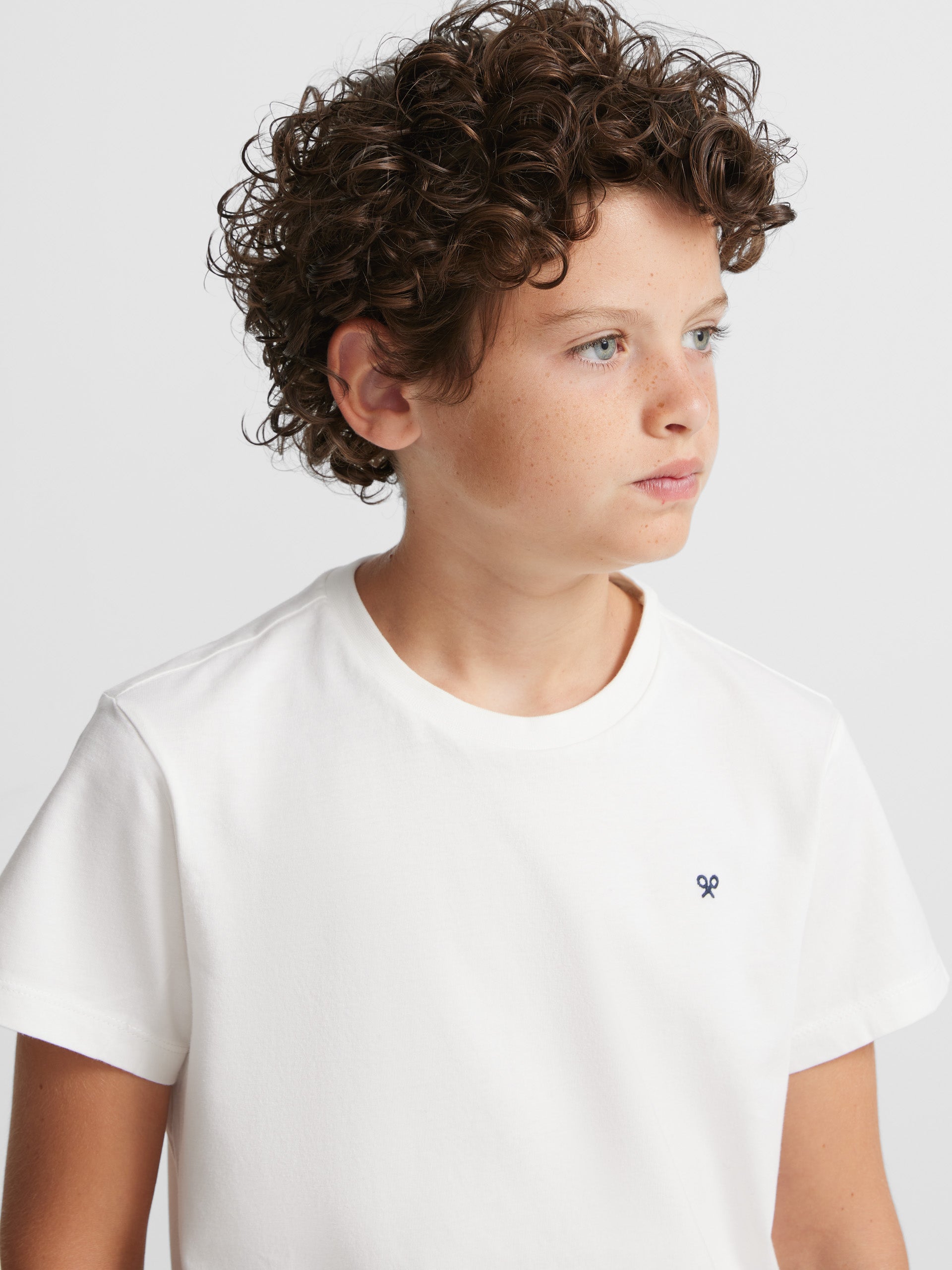 White minilogo kids t-shirt