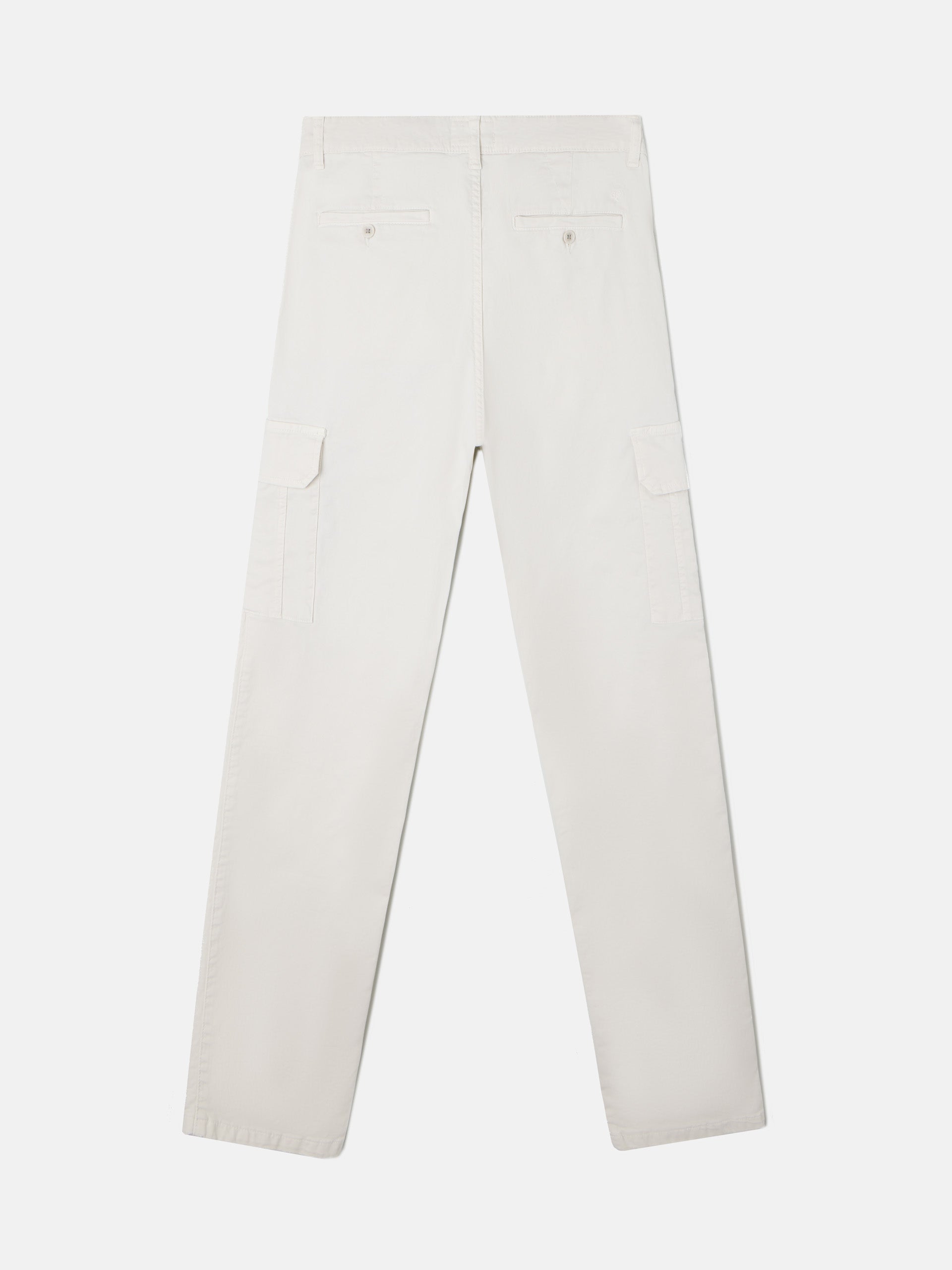 Pantalon cargo doble pinza beige