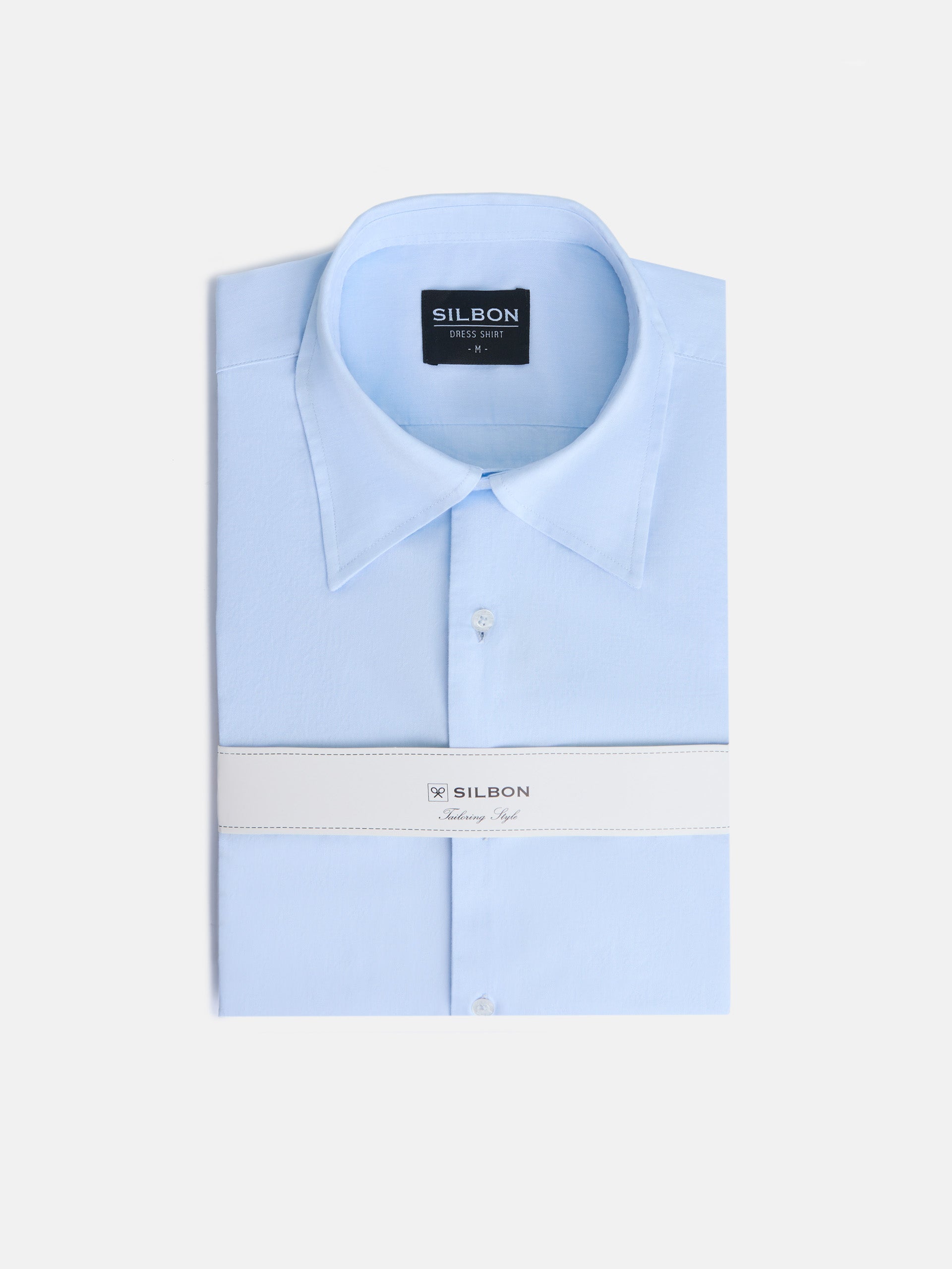 Chemise habillée col anglais bleu clair