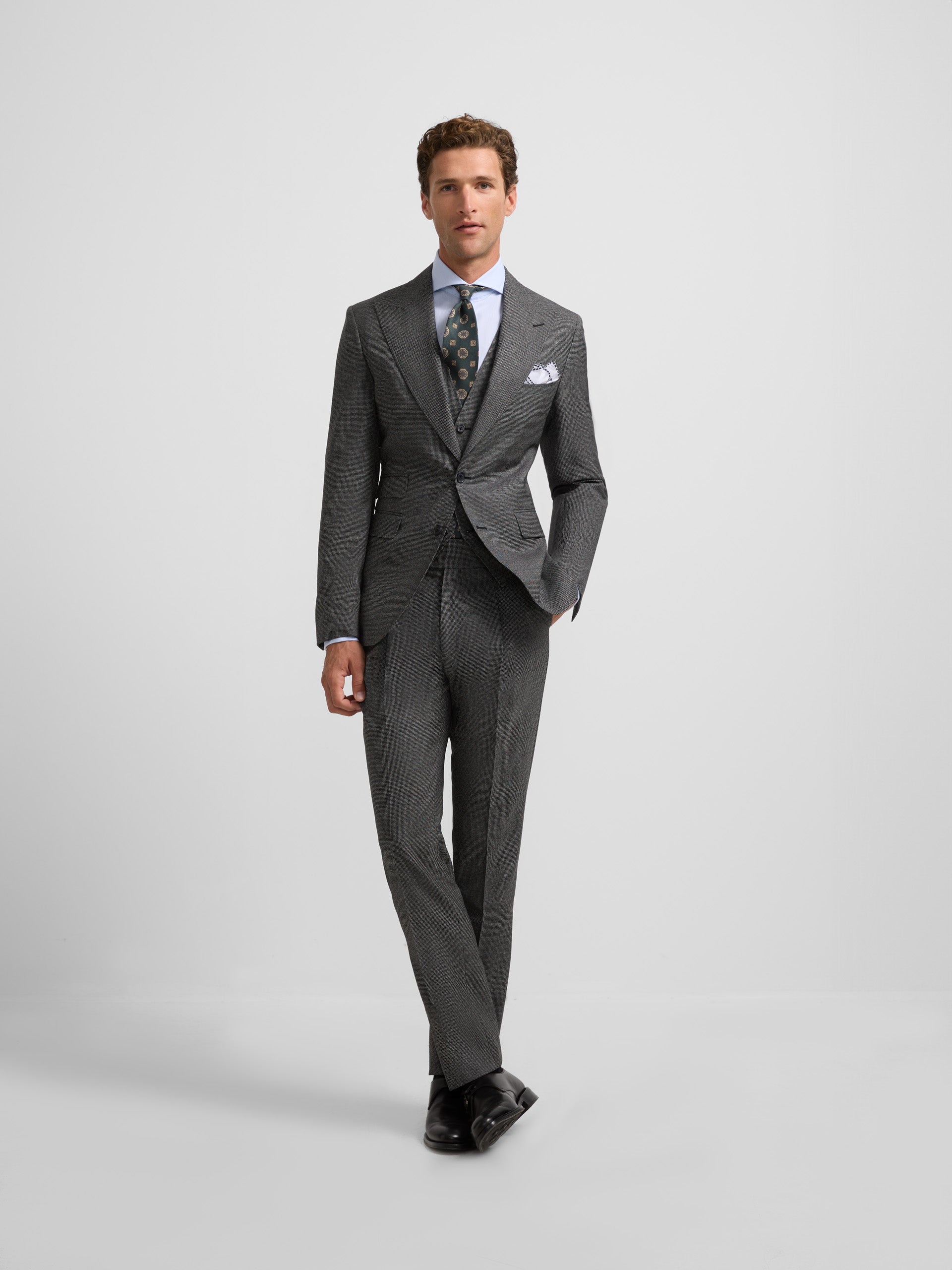 blazer grey houndstooth suit