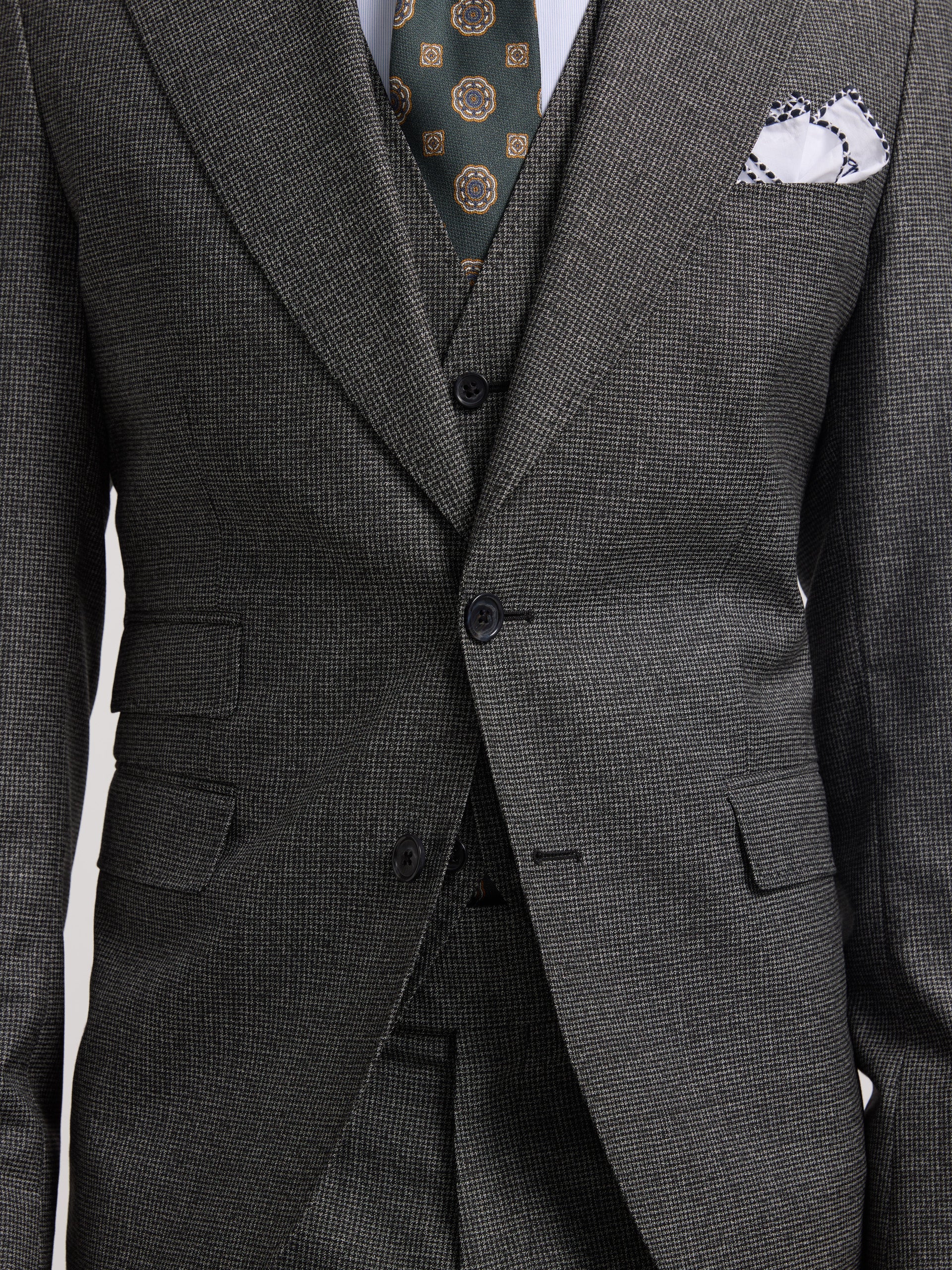 blazer grey houndstooth suit