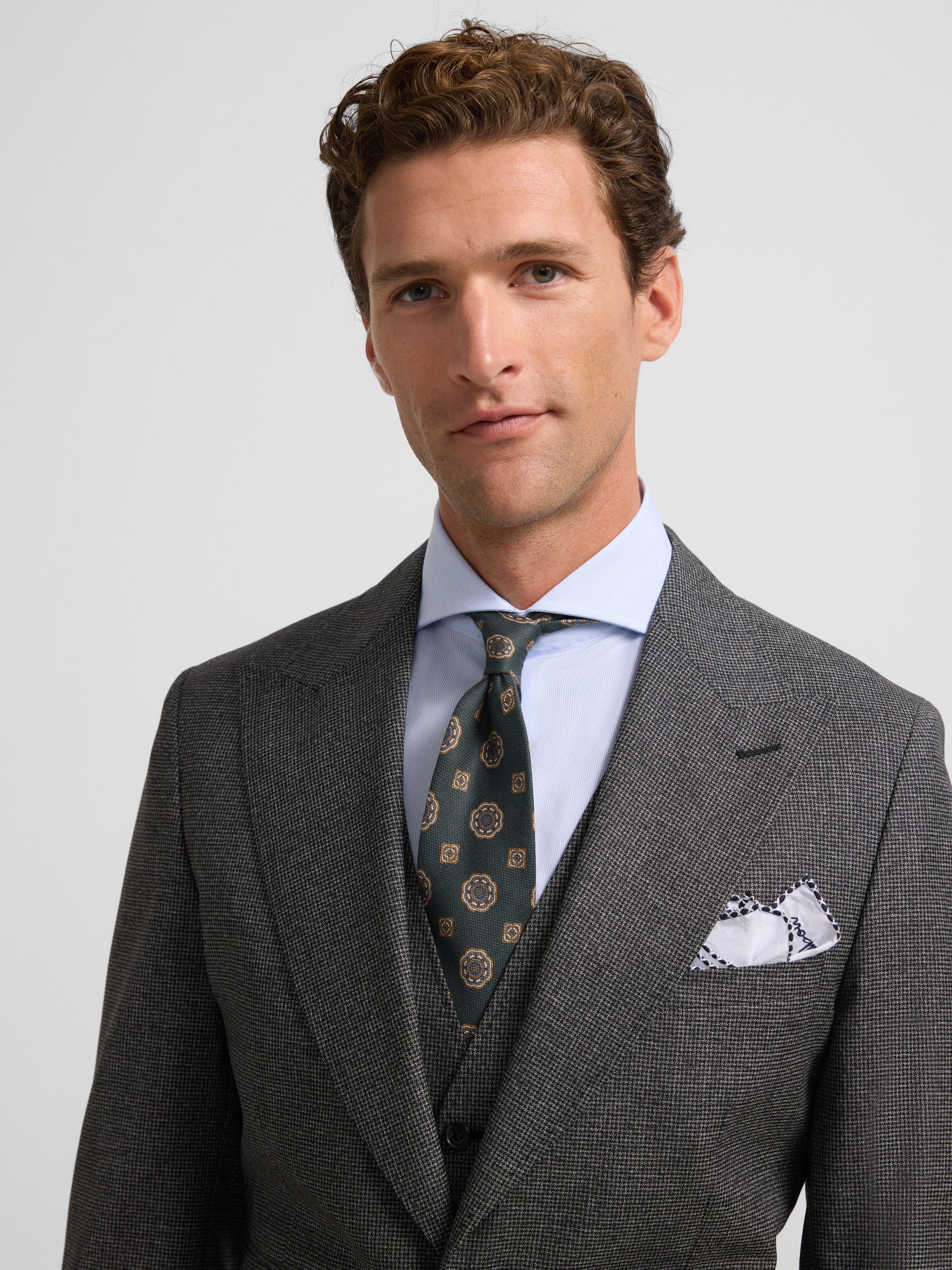 blazer grey houndstooth suit