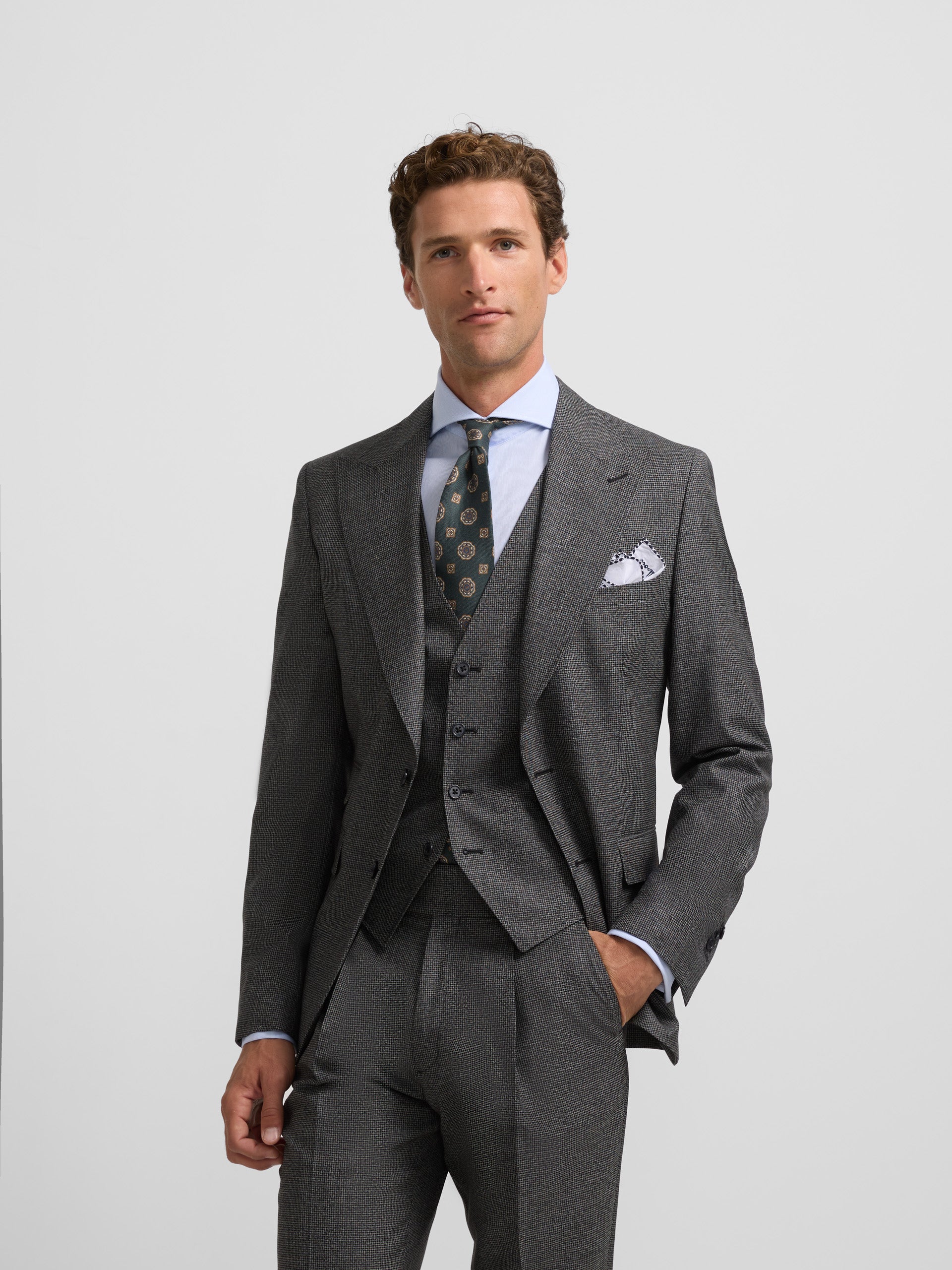 blazer grey houndstooth suit