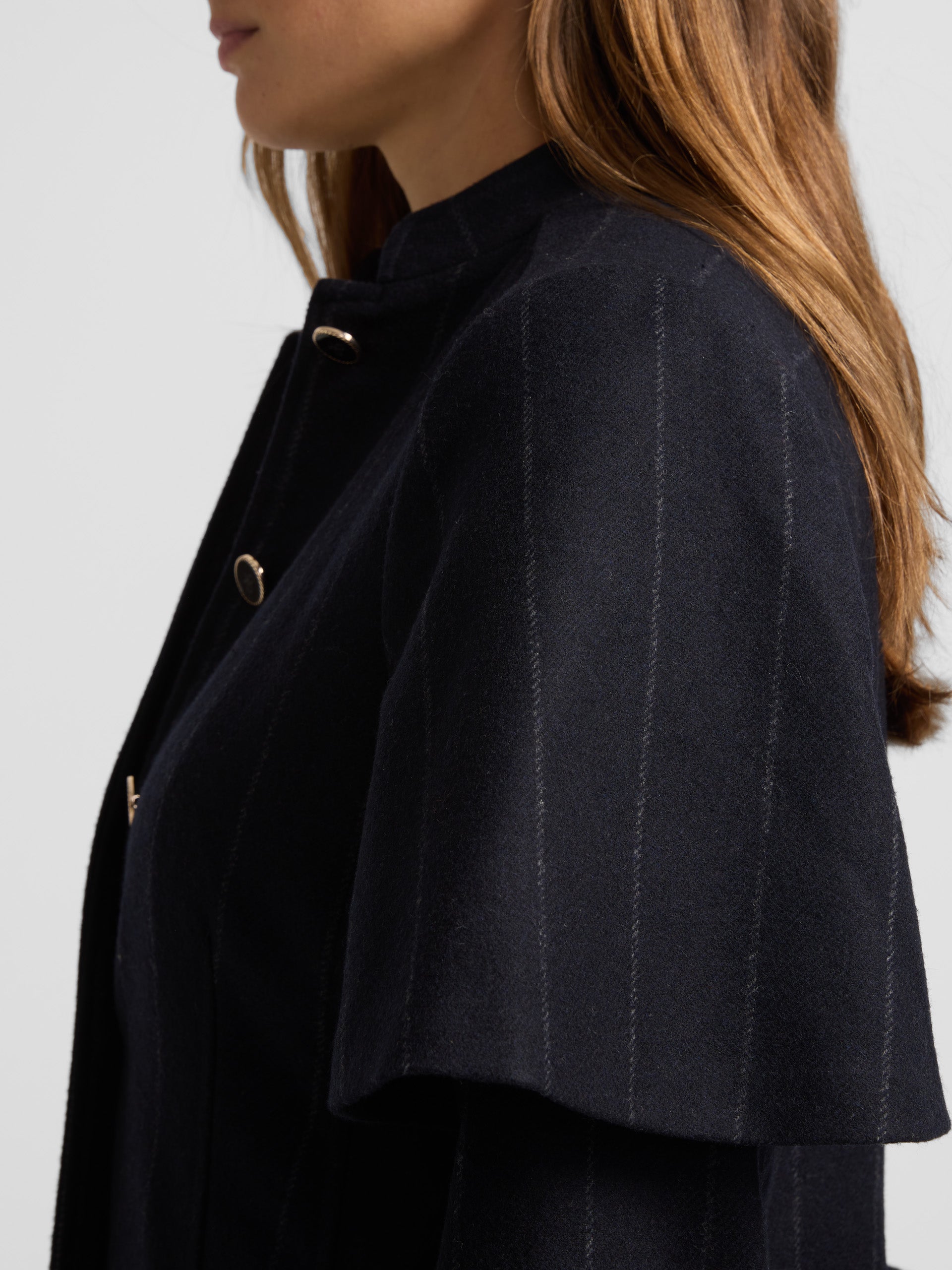 Women's unique navy blue diplomatic coat