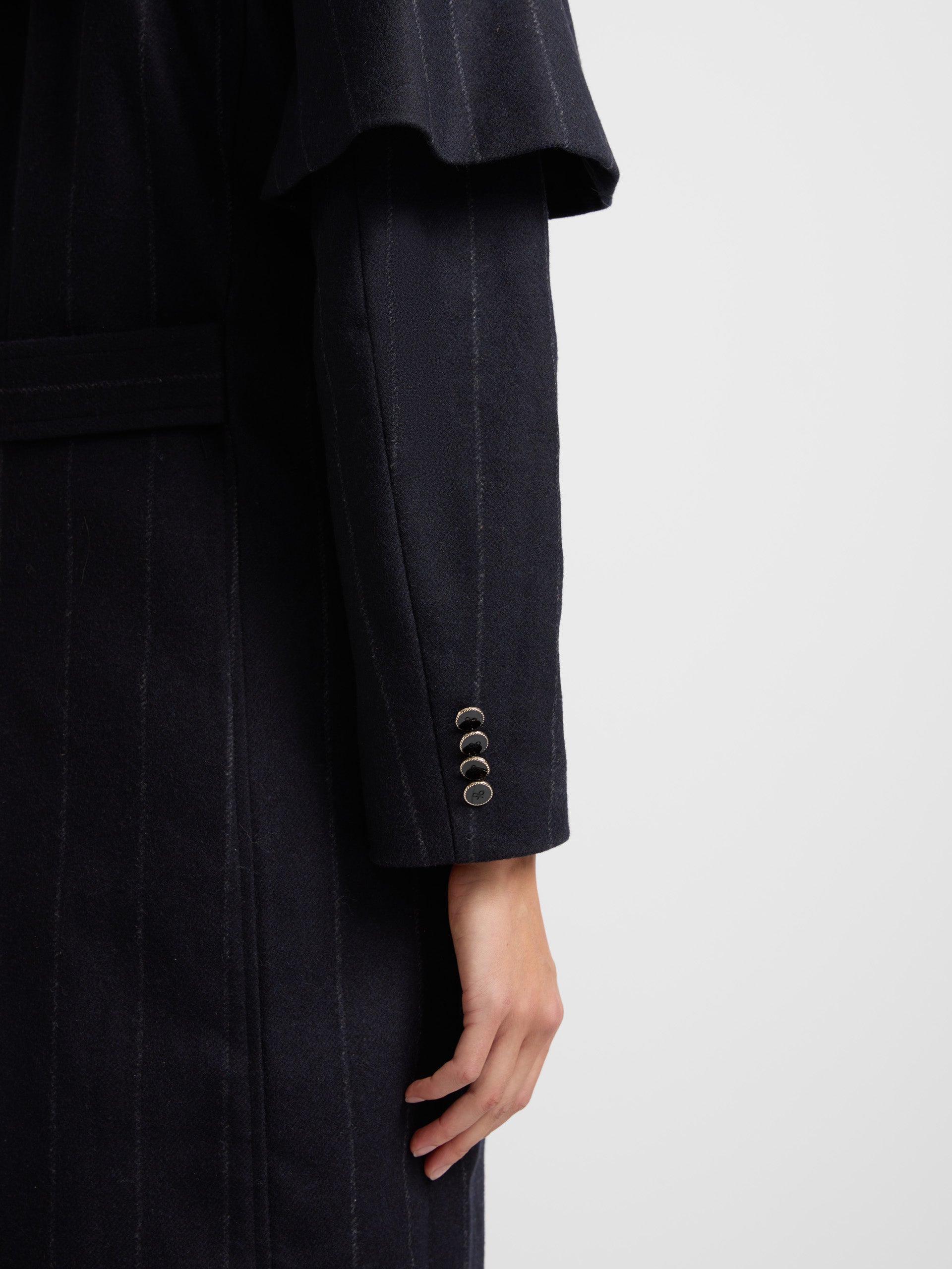 Women's unique navy blue diplomatic coat