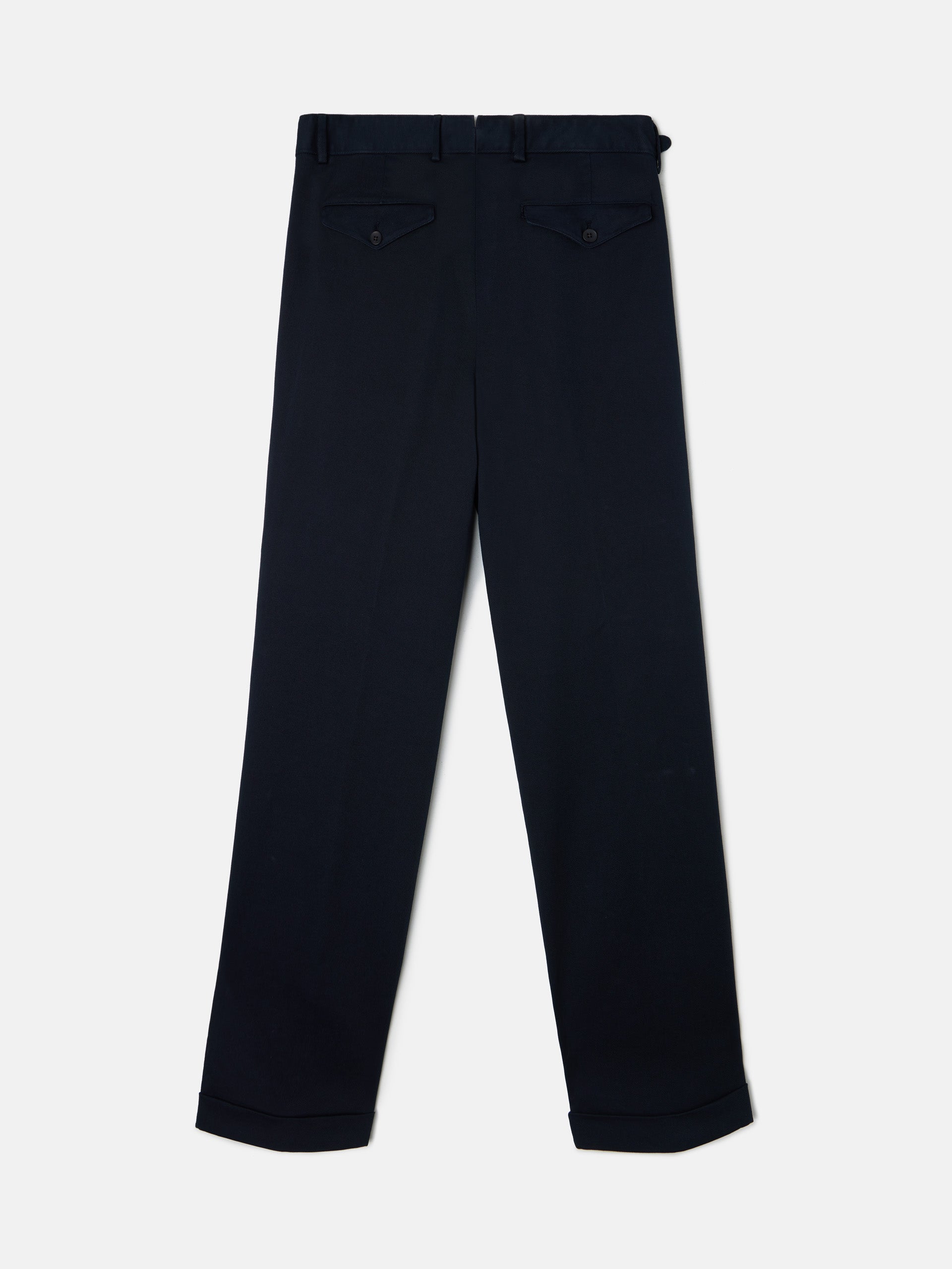 Pantalon vestir pinzas gurkha azul marino