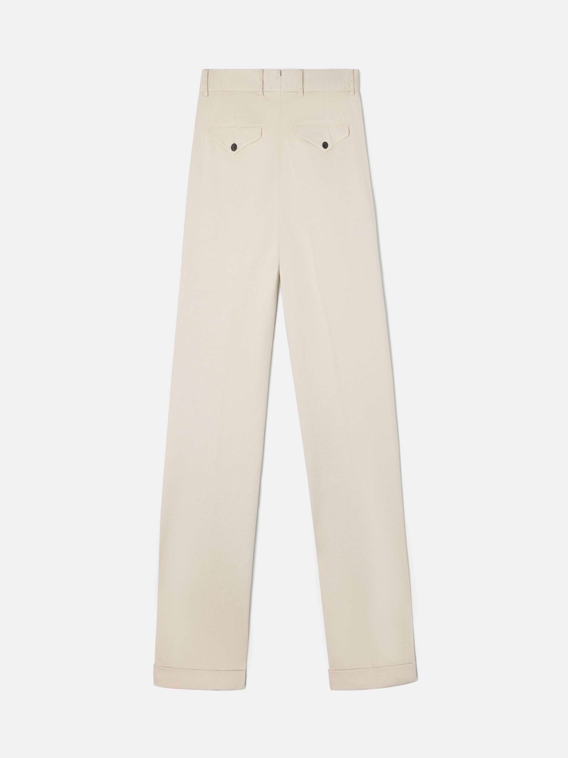 Pantalon vestir pinzas gurkha beige