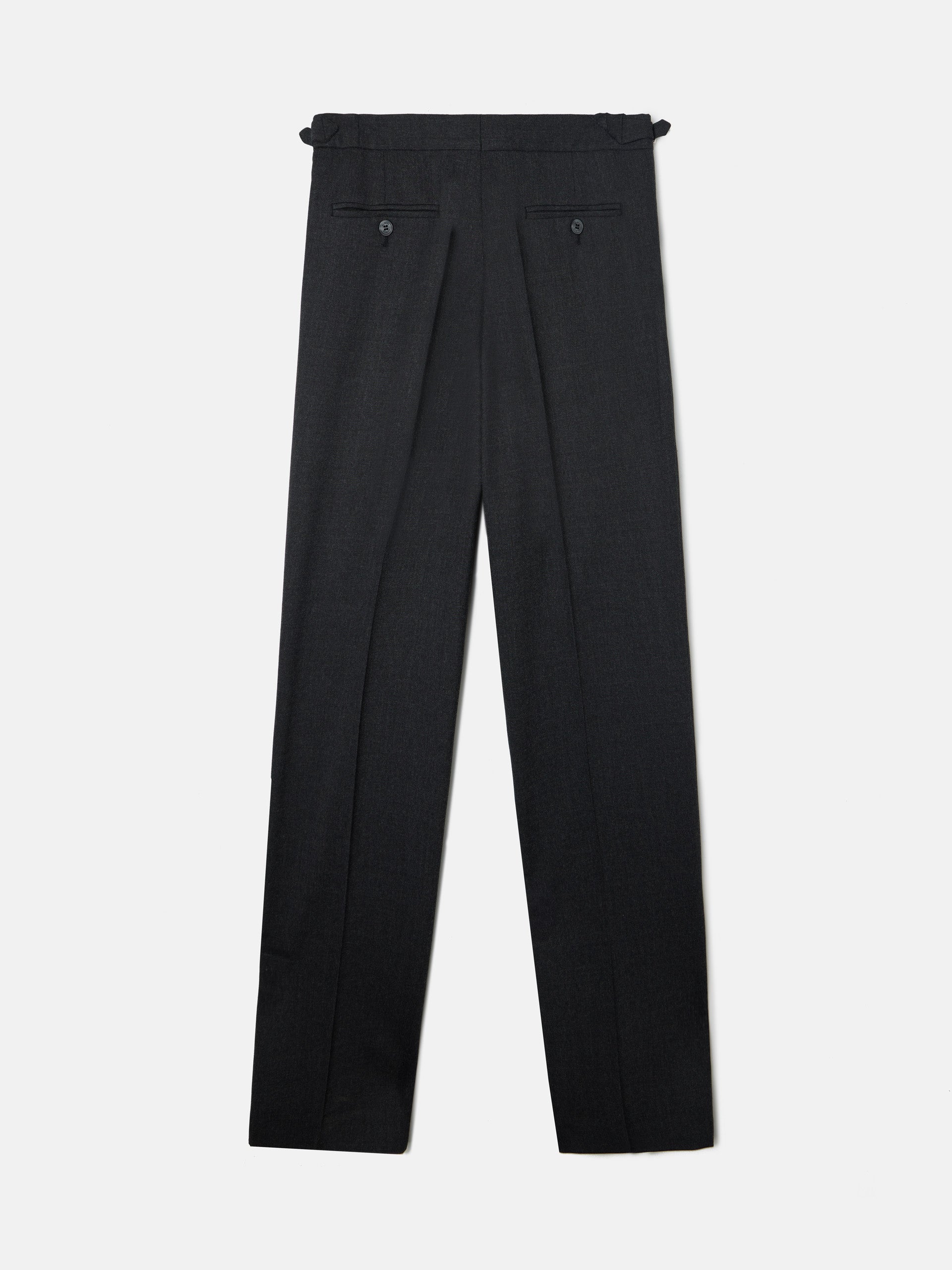 Pantalon vestir pinzas gris oscuro