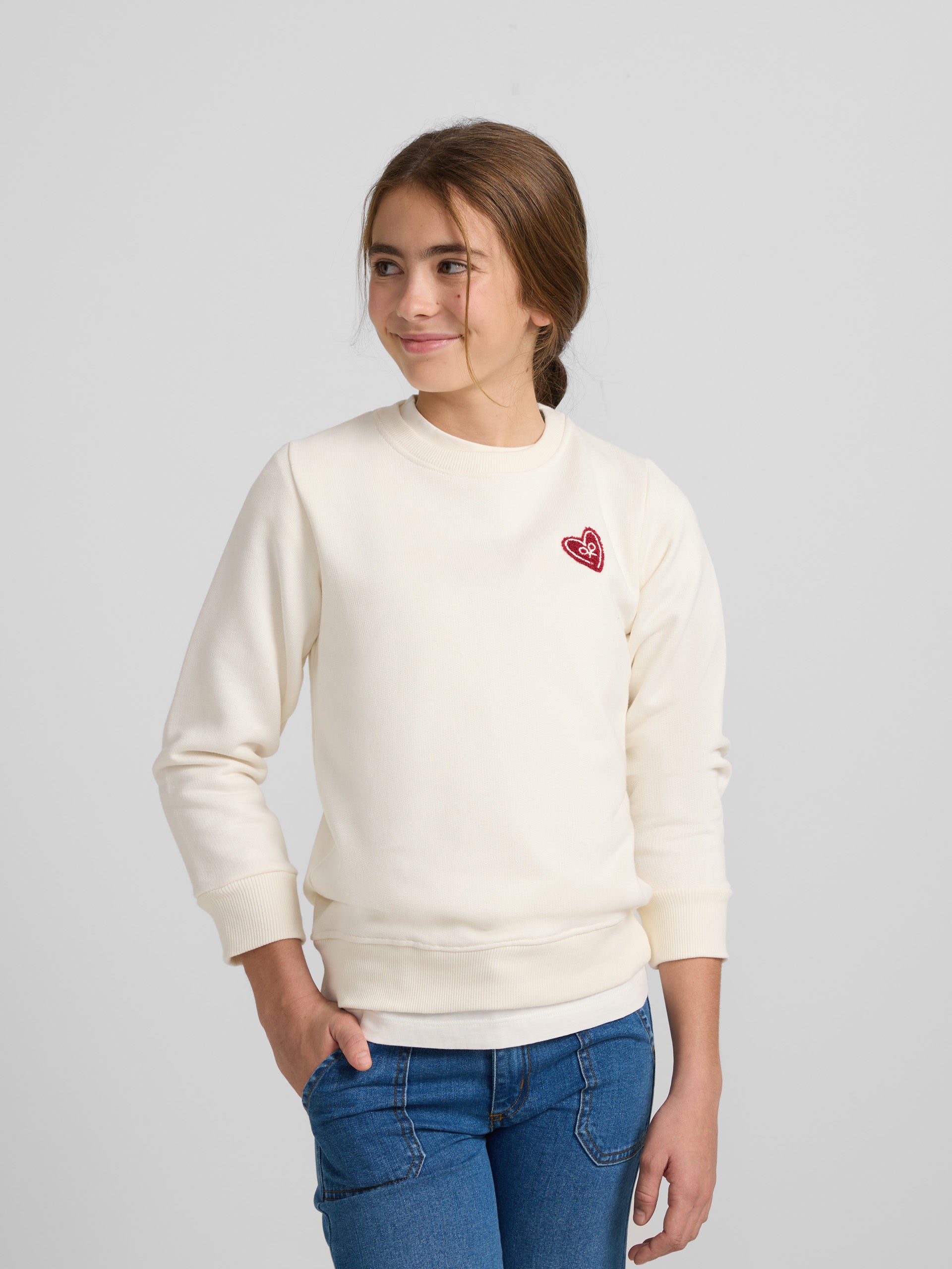 Sudadera girl love blanca