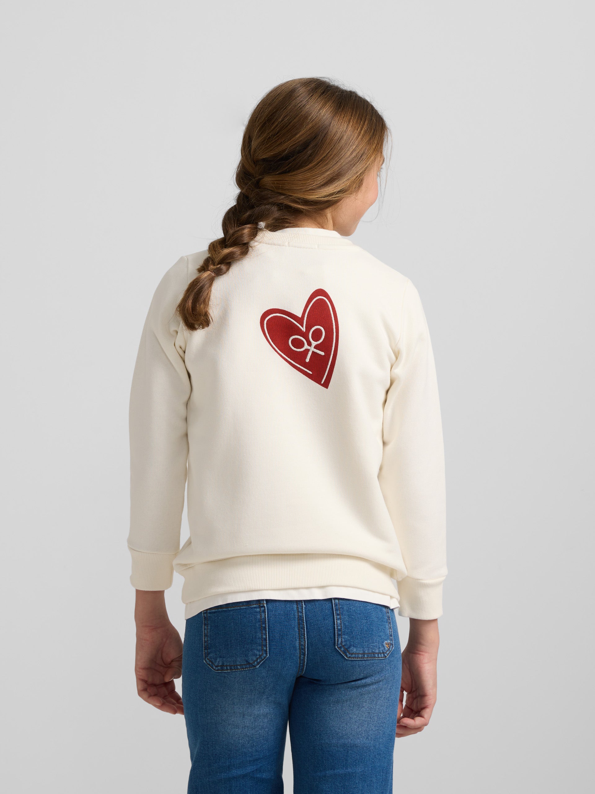 Sudadera girl love blanca