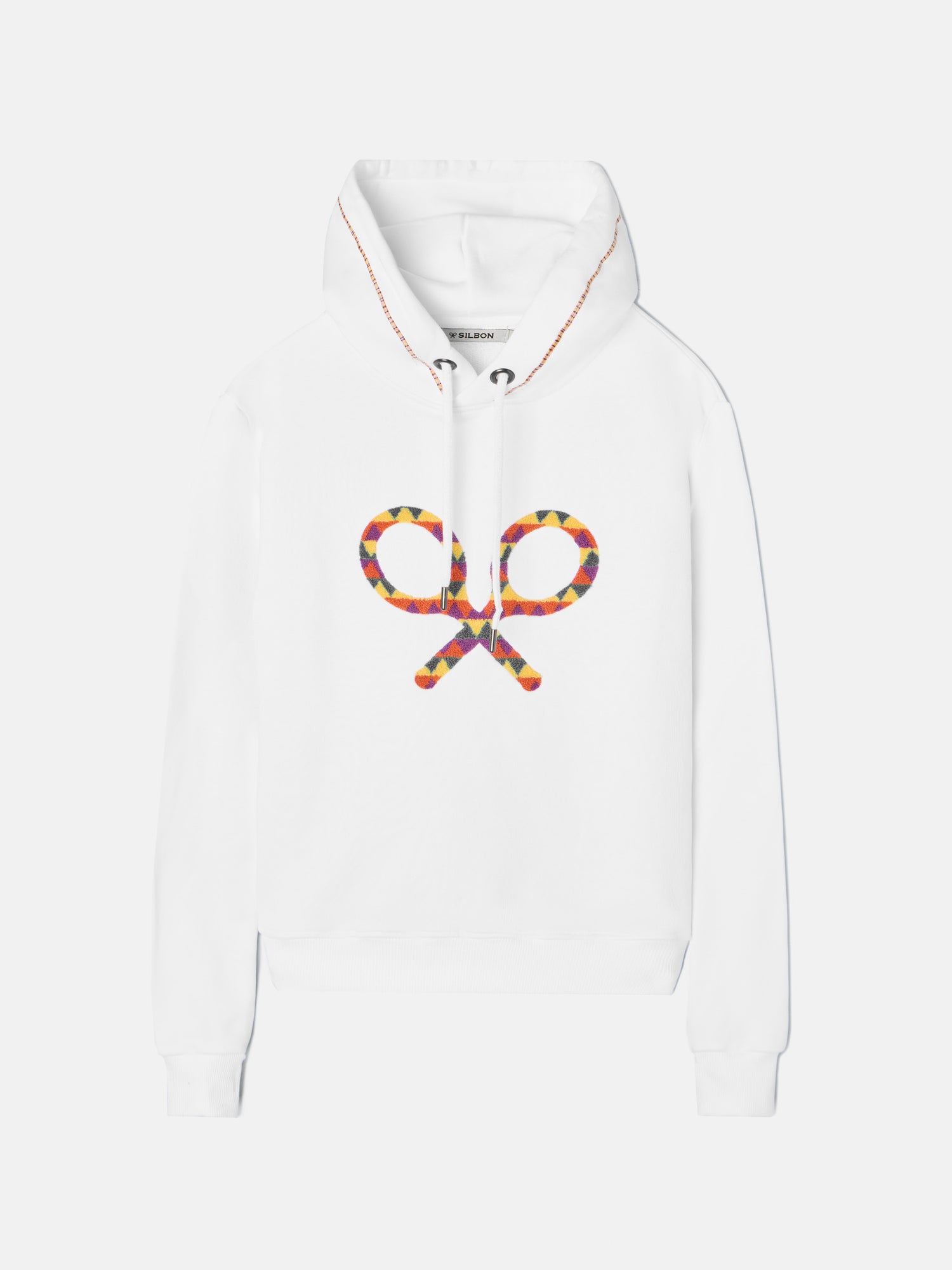 Sudadera woman raqueta multicolor blanca