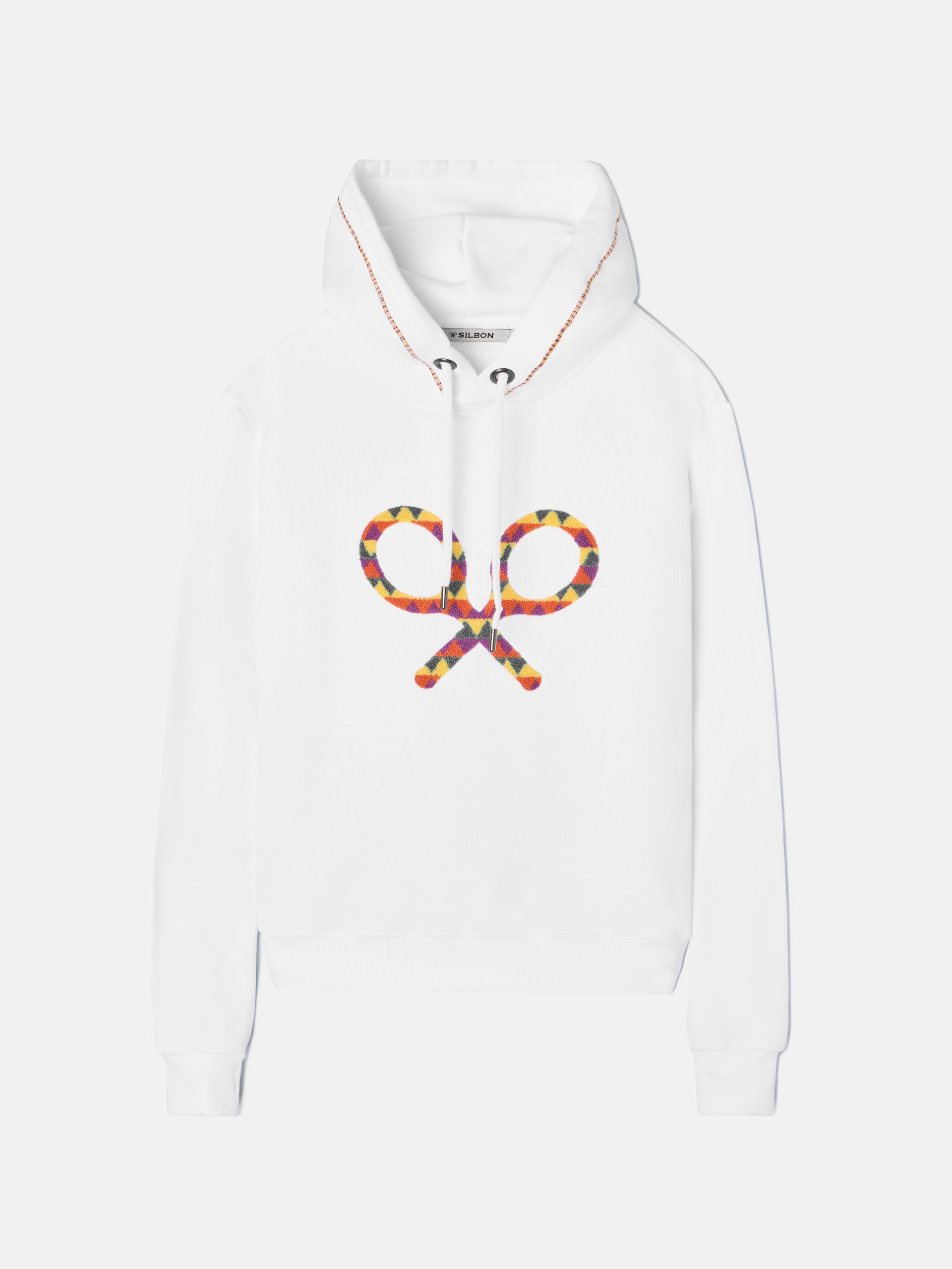 Sudadera woman raqueta multicolor blanca